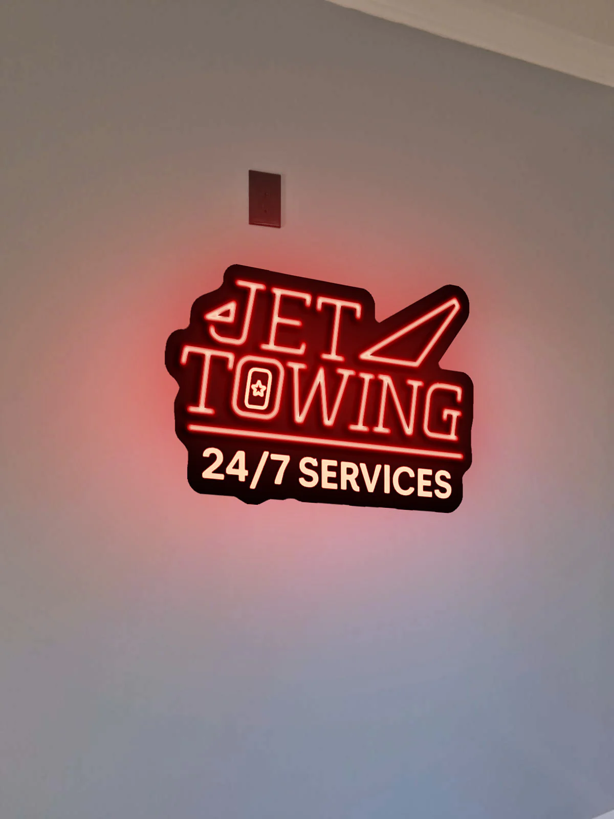 Jet Towing - Premium Neon Artwork - Image 2