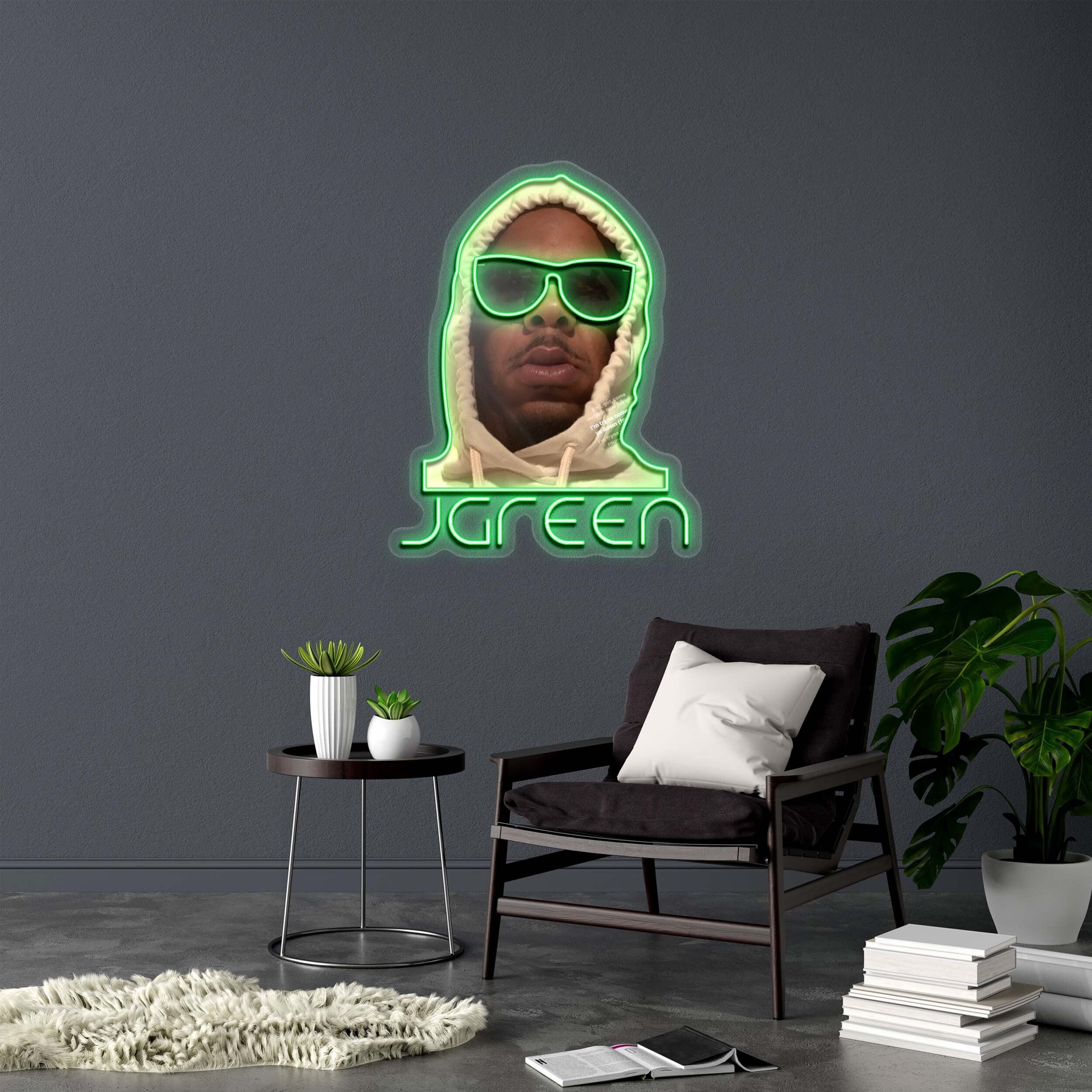 JGREEN - Premium Neon Artwork