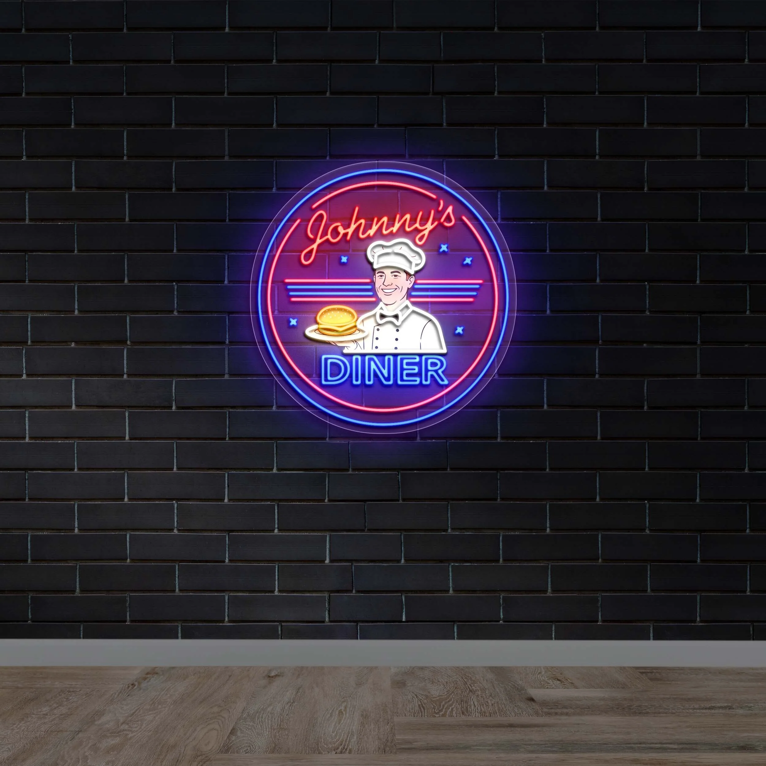 Johnny’s Diner - Premium Neon Artwork