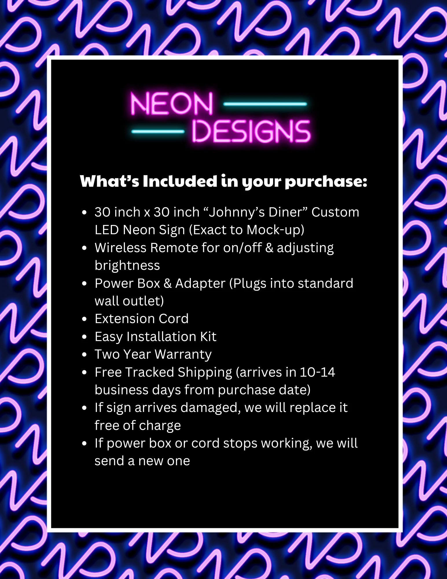 Johnny’s Diner - Premium Neon Artwork - Image 2