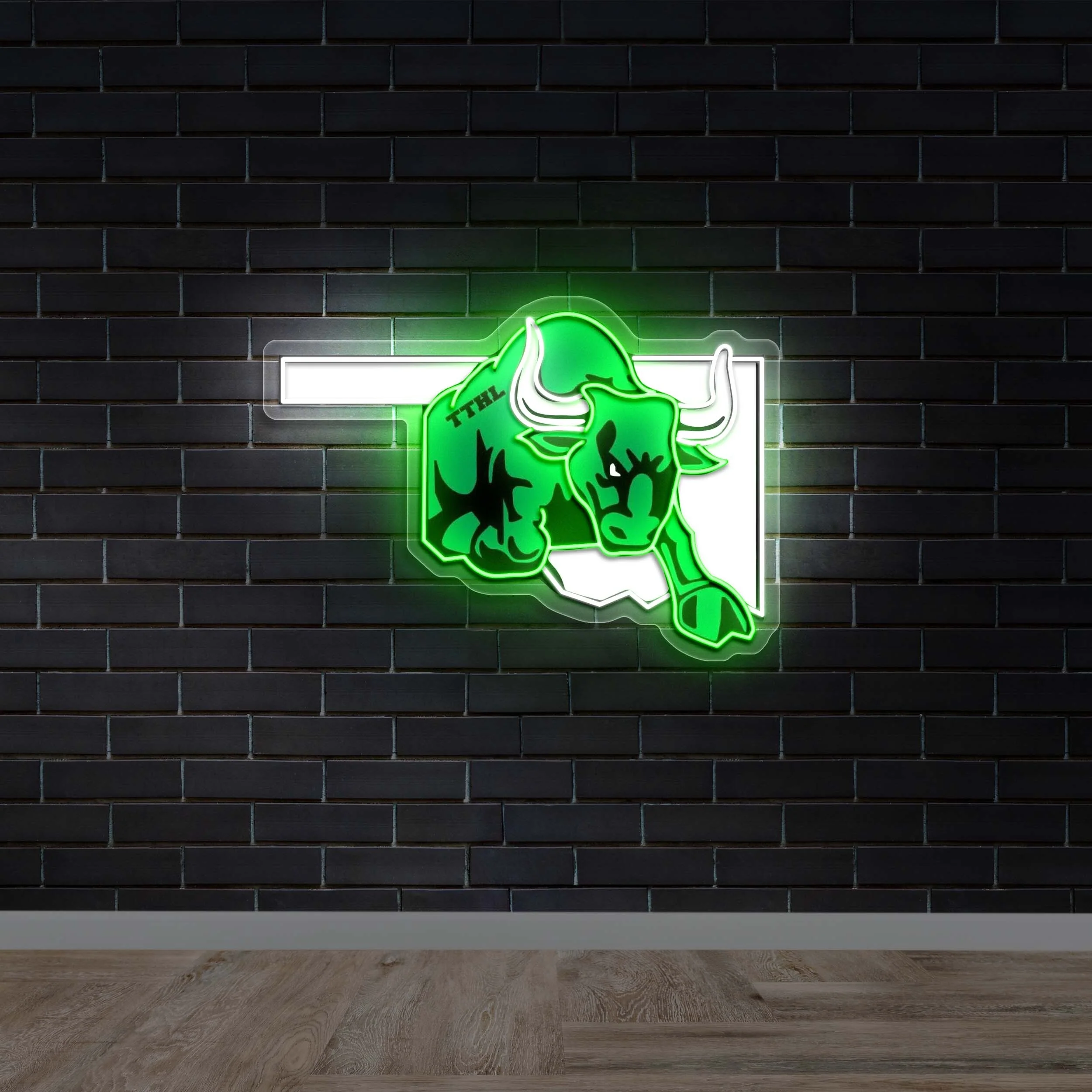 Jones Longhorns logo - Premium Neon Artwork