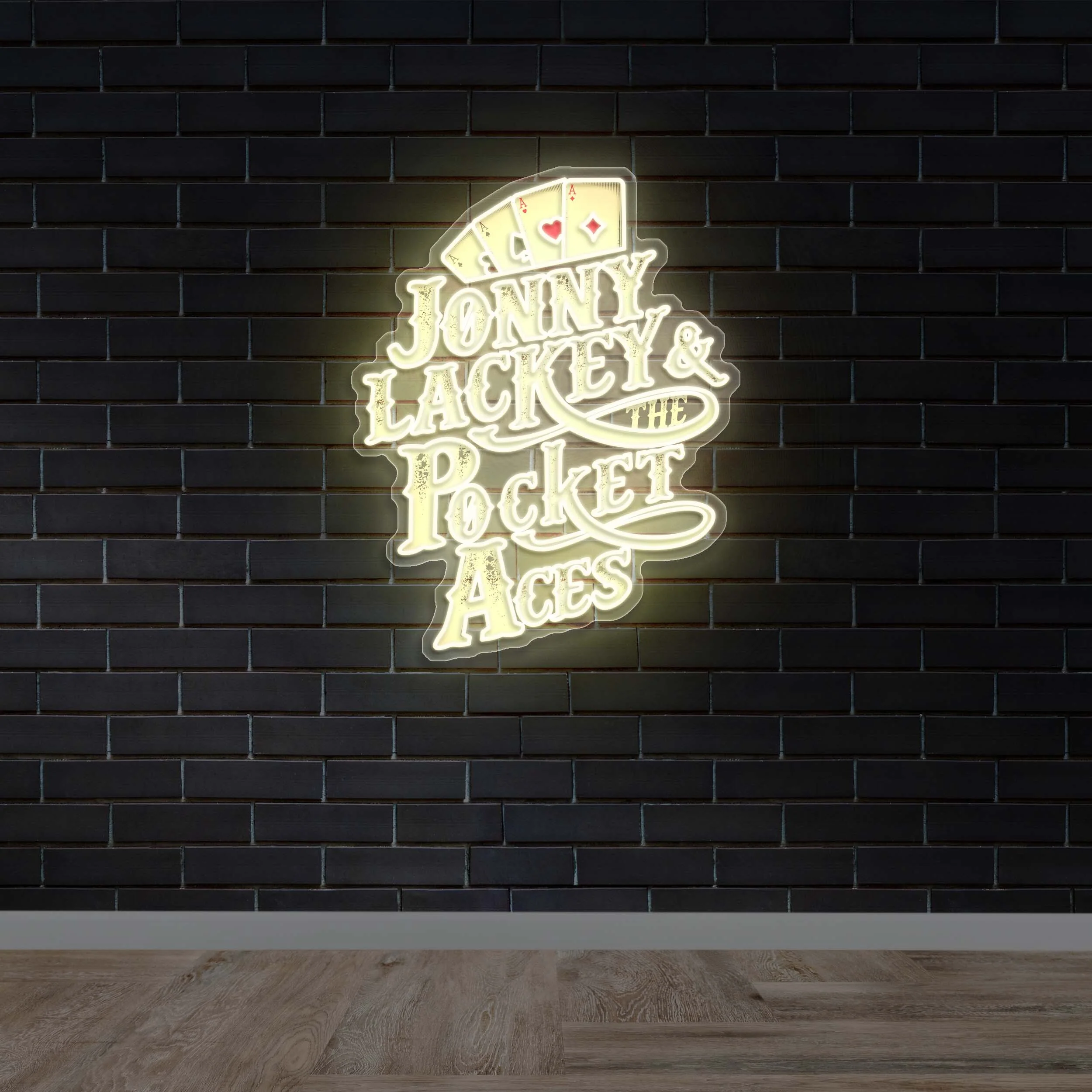 JONNY LACKEY & POCKET ACES - Premium Neon Artwork