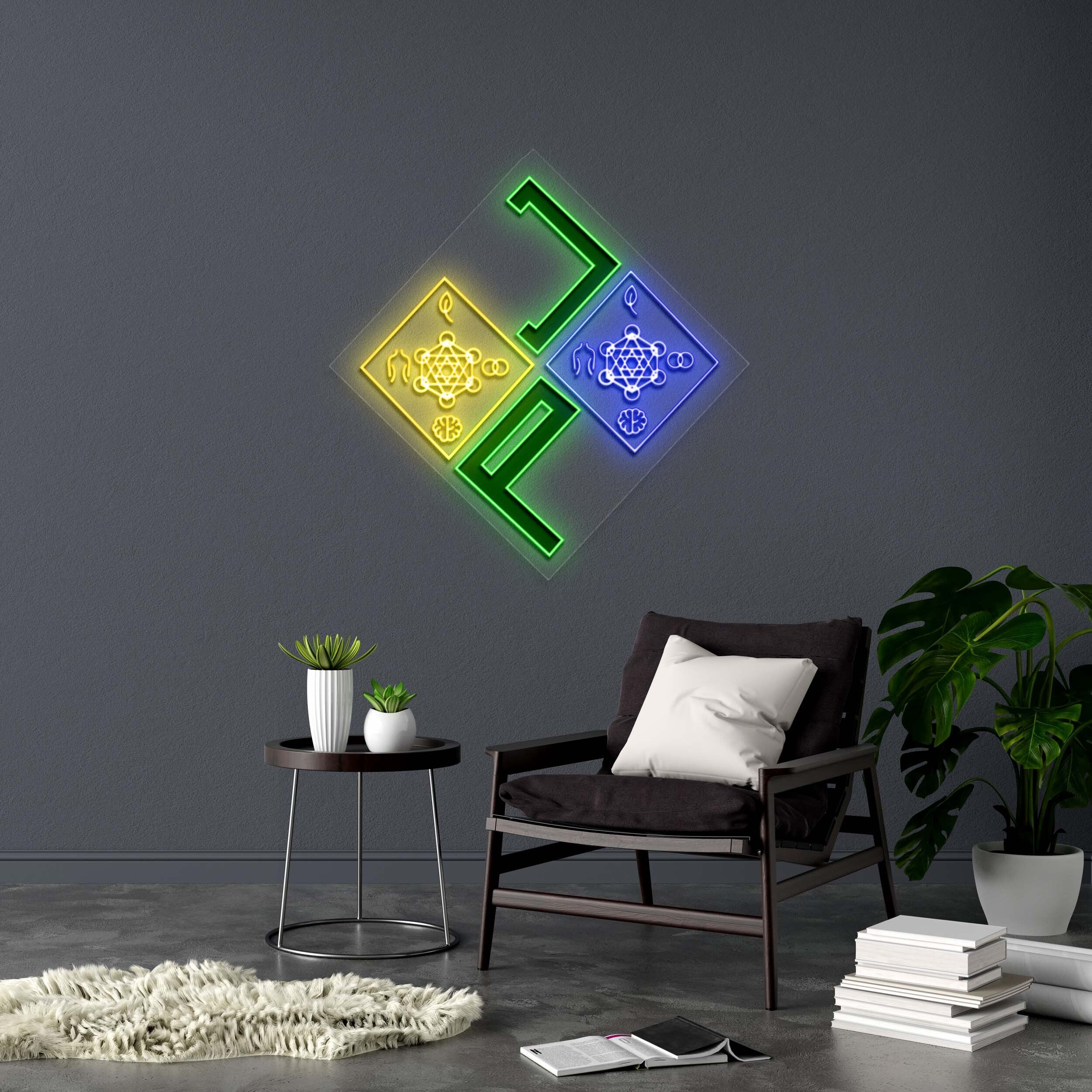 JP | The four pillars to Freedom (version 2) - Premium Neon Artwork