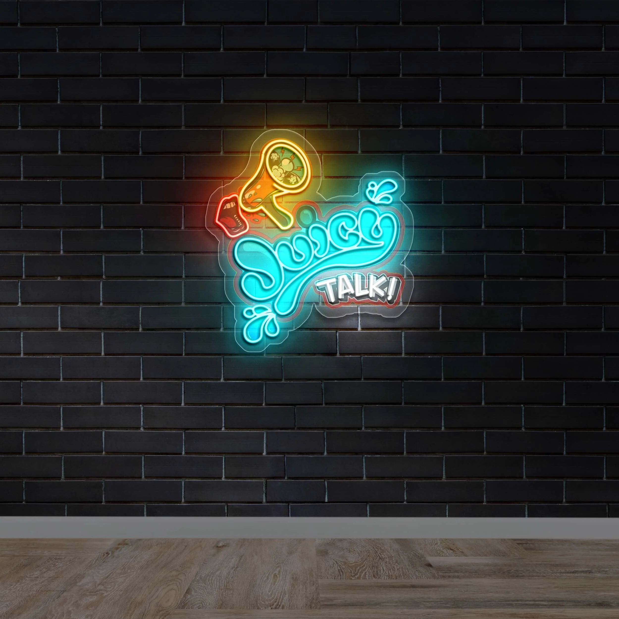 Juicy Talk - Premium Neon Artwork