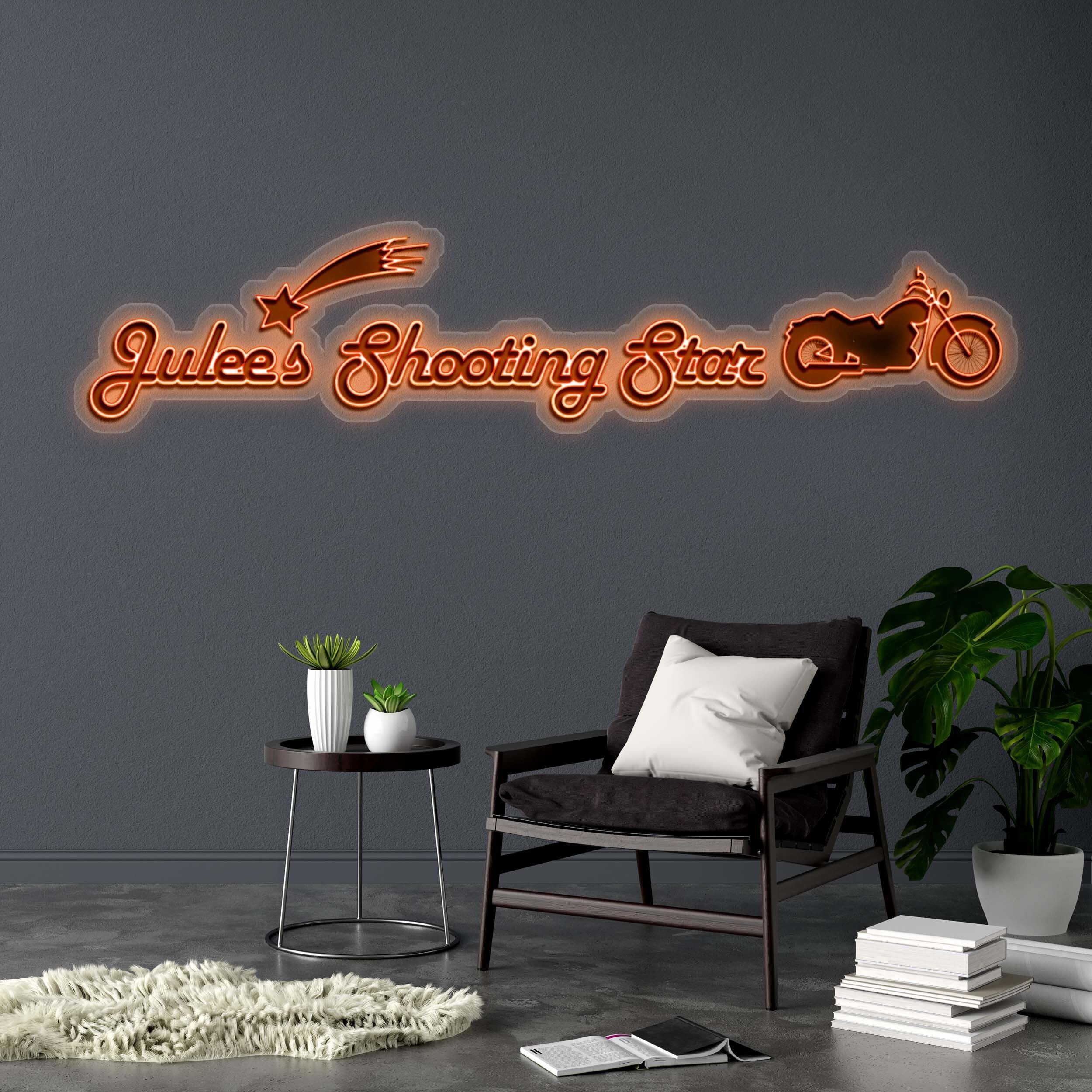 Julee's Shooting Star (version 2) - Premium Neon Artwork