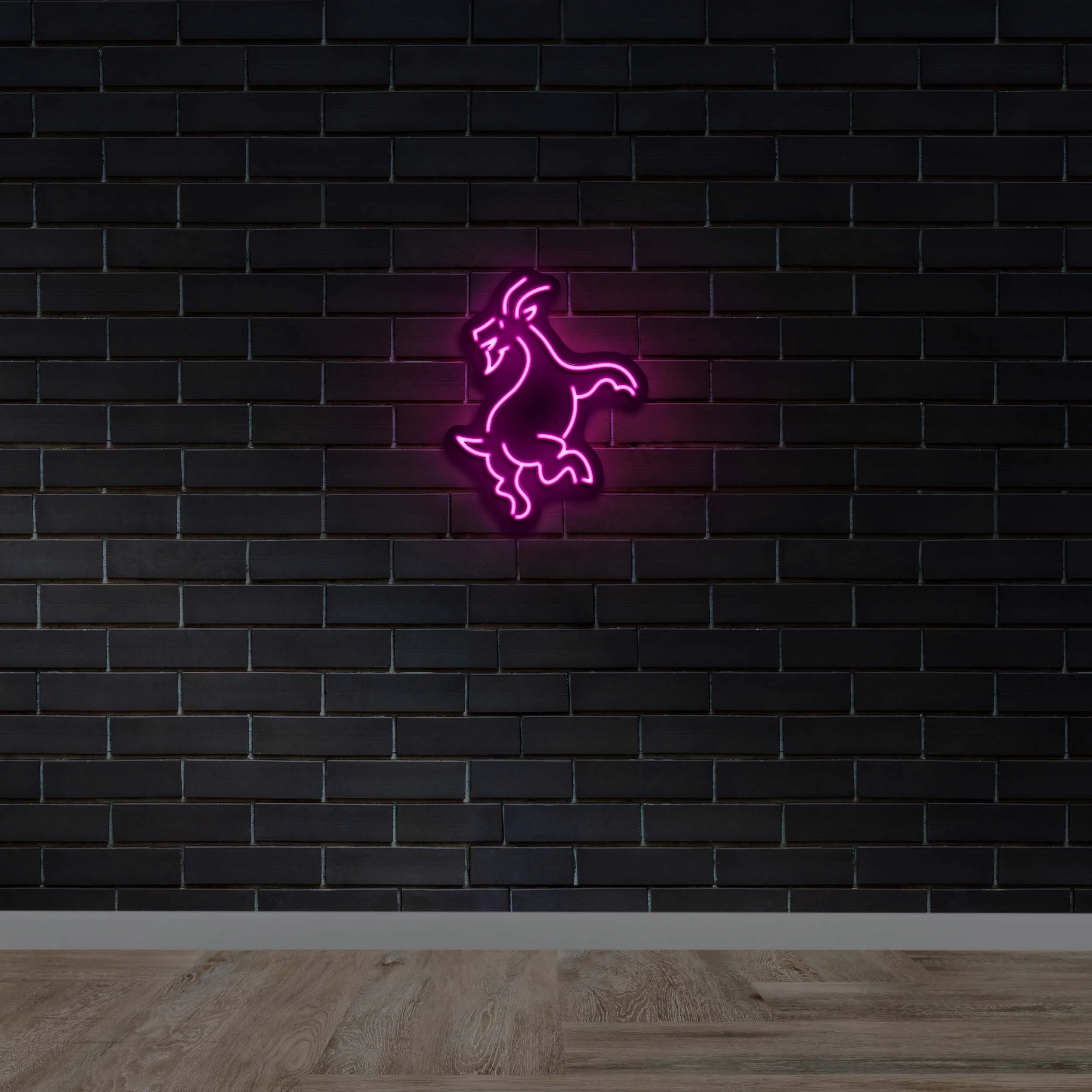 Jumping Goat - Premium Neon Artwork