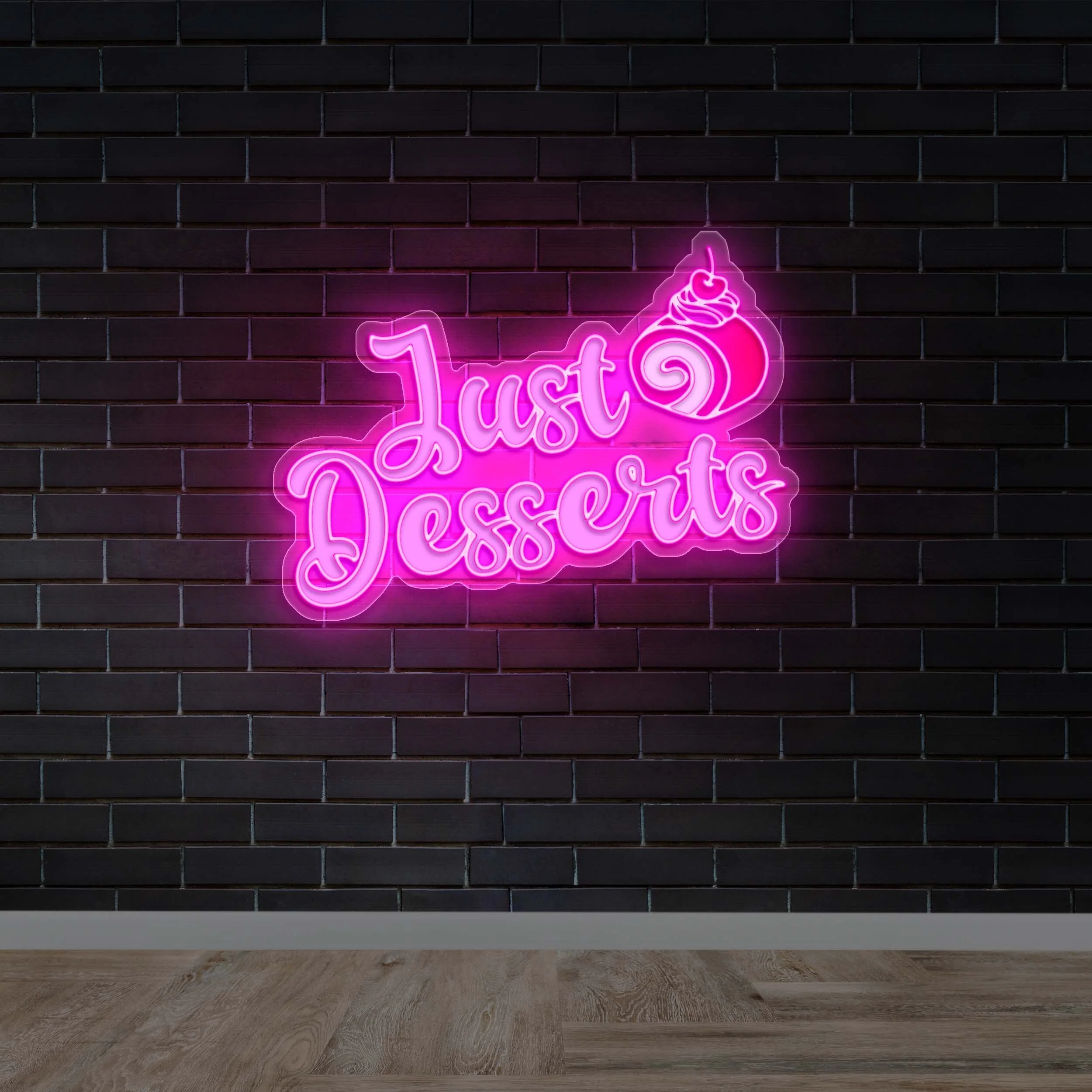 JUST DESSERTS (cake roll) - Premium Neon Artwork