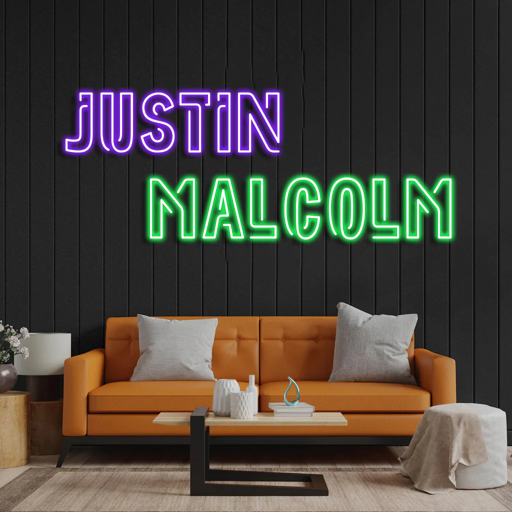 JUSTIN MALCOLM - Premium Neon Artwork