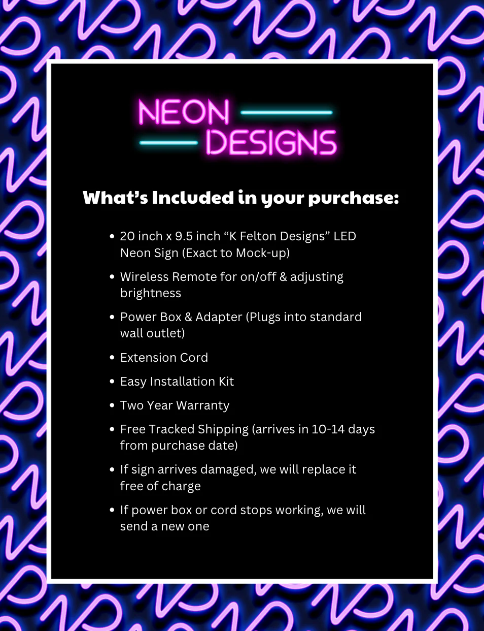 K Felton Designs - Premium Neon Artwork - Image 2