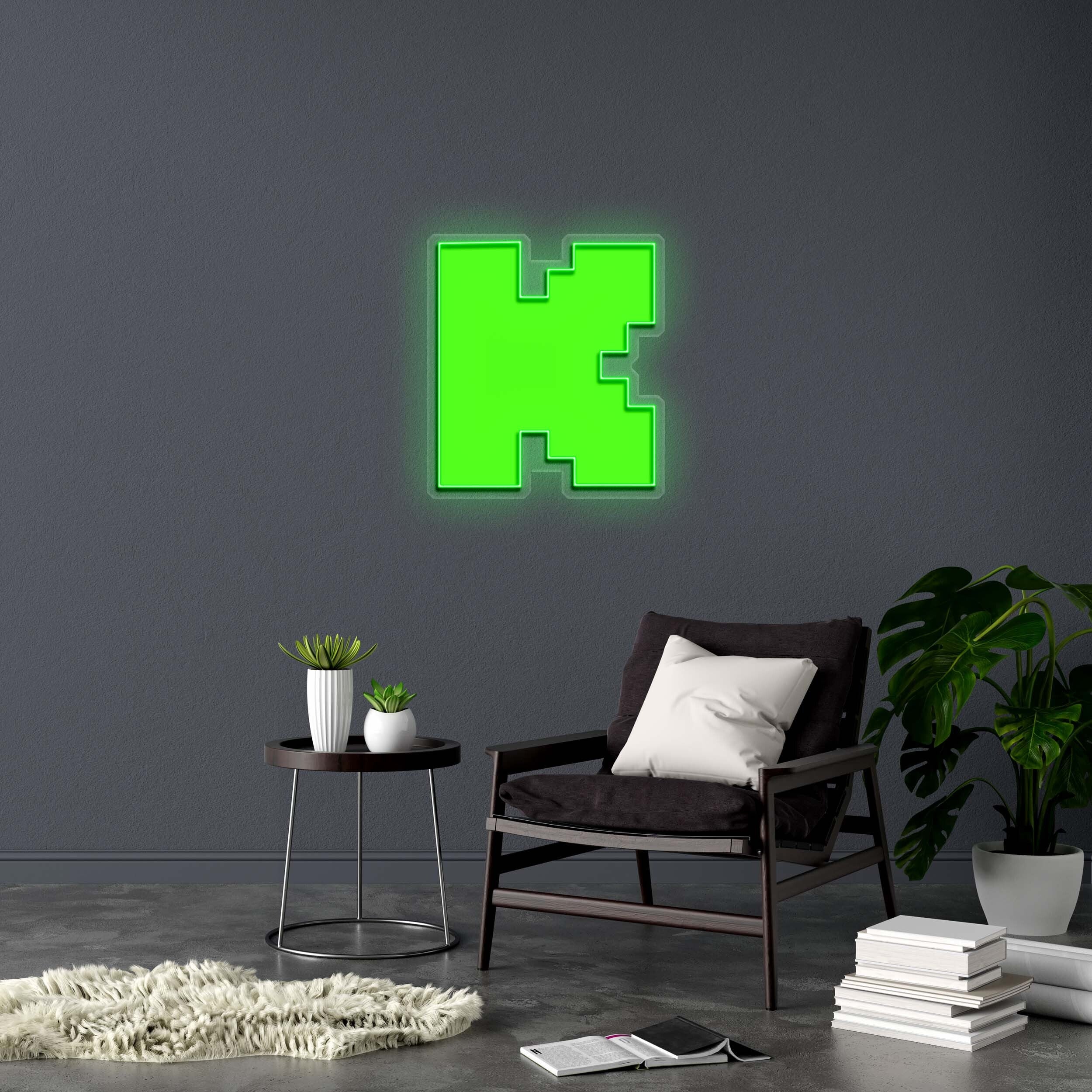 K - Premium Neon Artwork