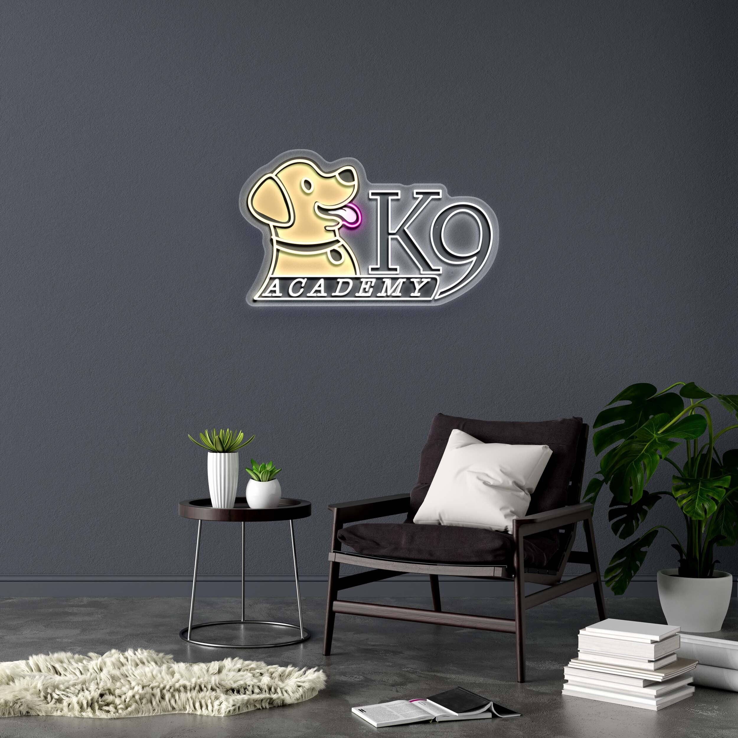 K9 ACADEMY - Premium Neon Artwork