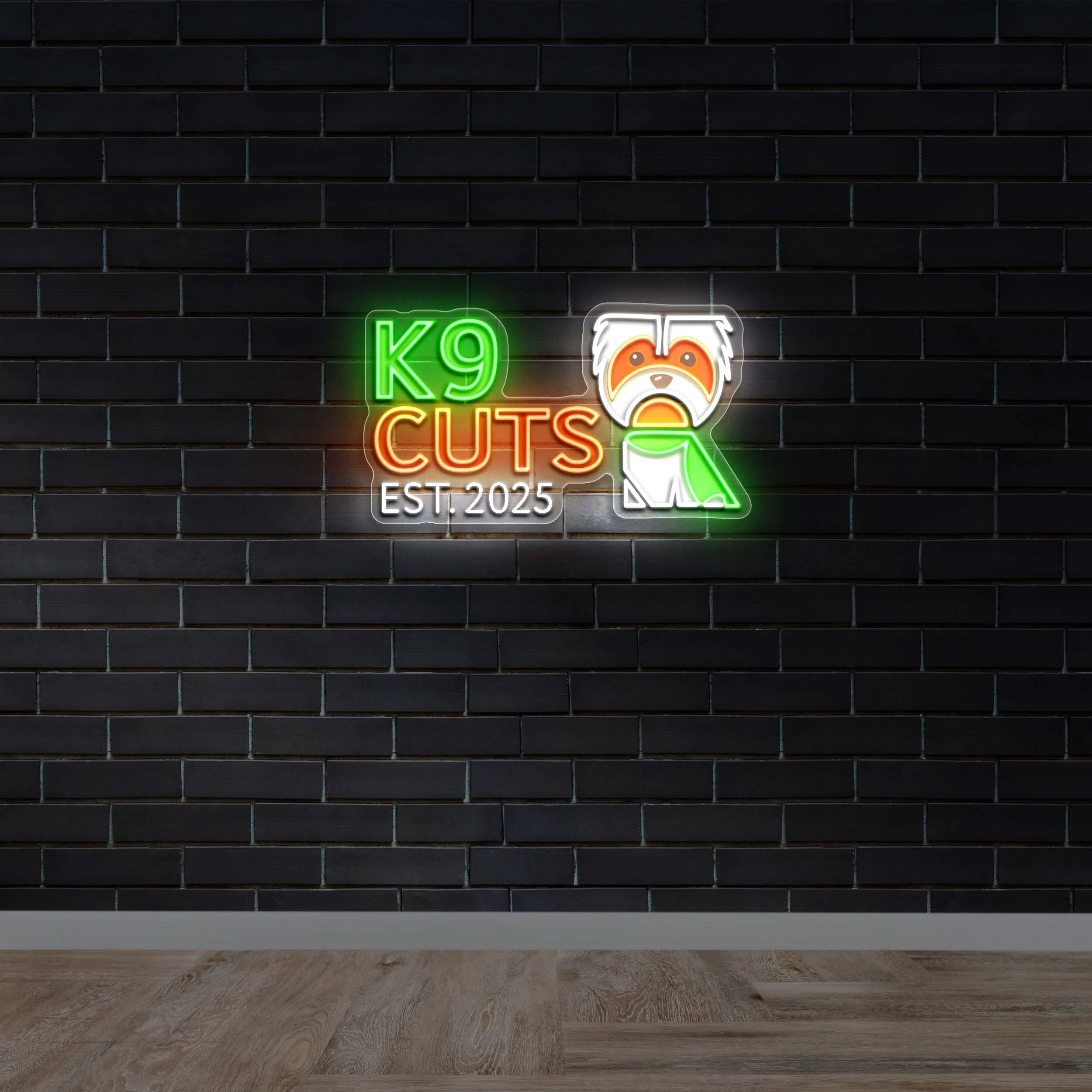 K9 CUTS EST.2025 - Premium Neon Artwork
