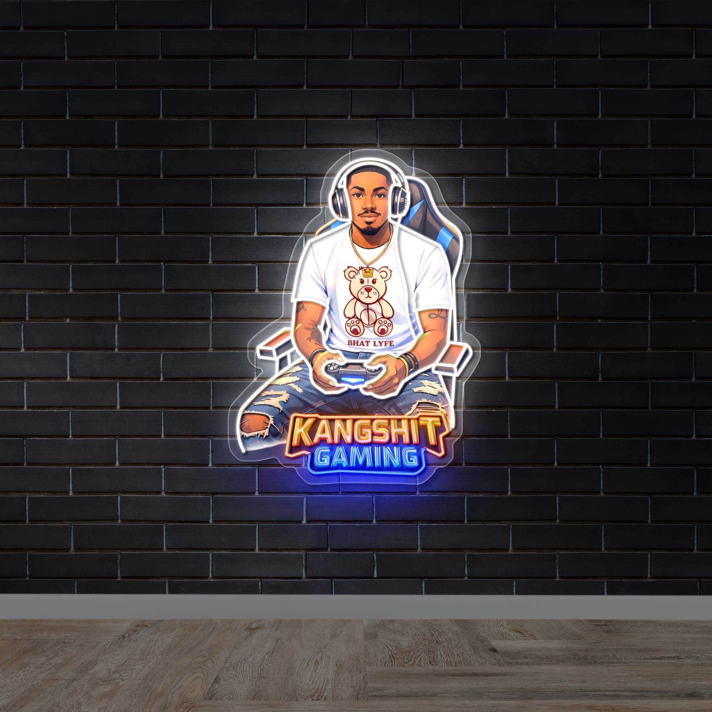 KANGSHIT GAMING | 2nd Version - Premium Neon Artwork