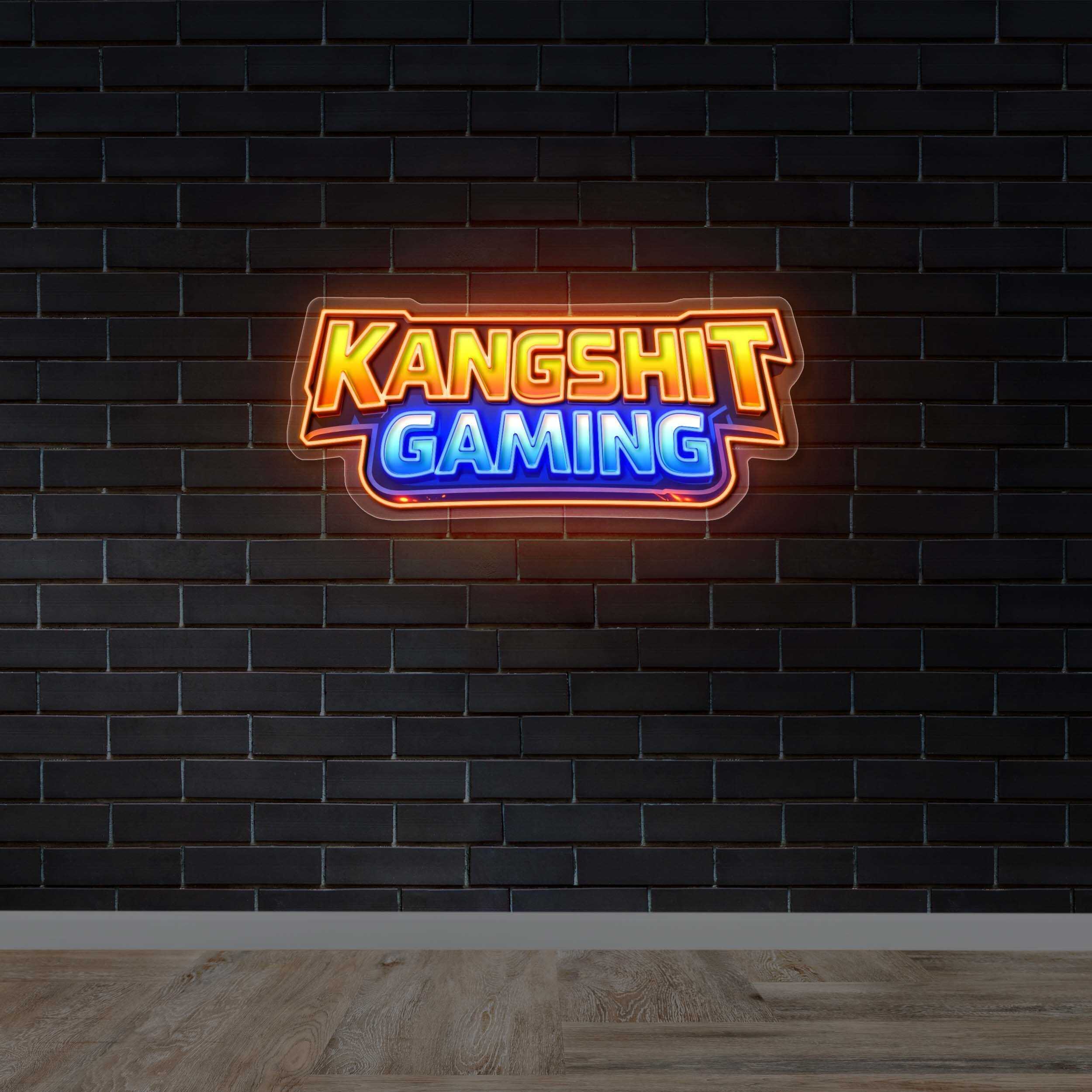 KANGSHIT GAMING - Premium Neon Artwork