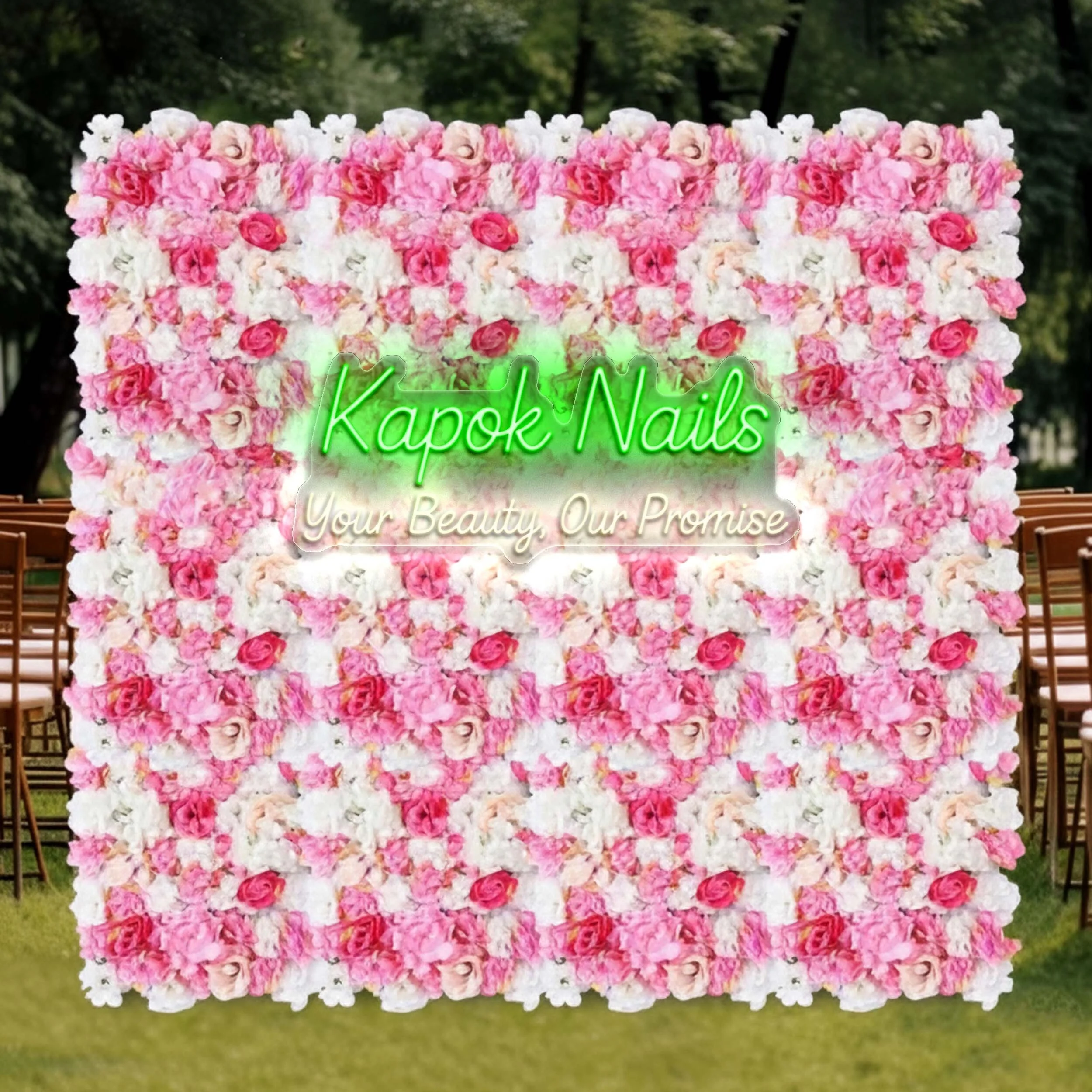 KAPOK NAILS - Premium Neon Artwork