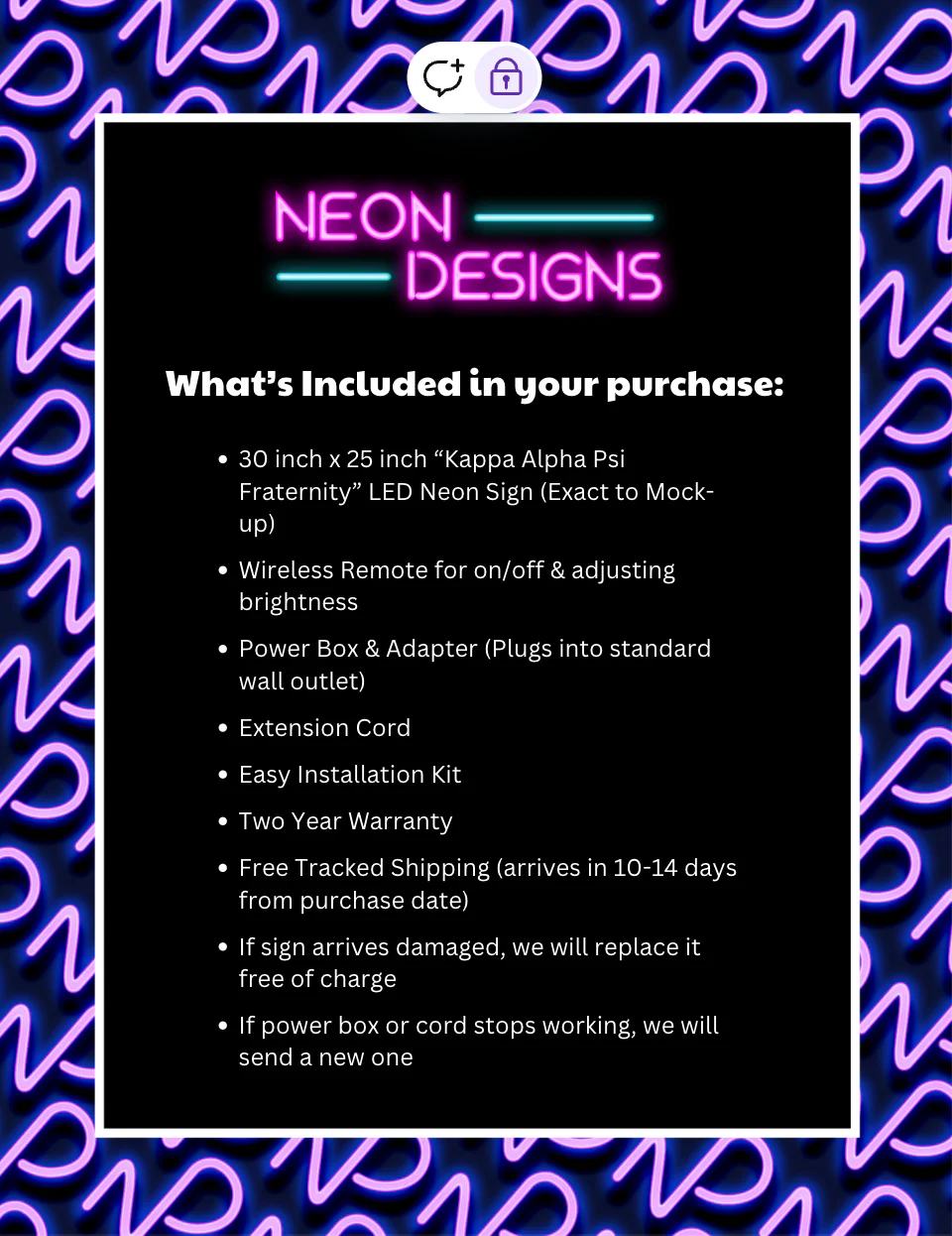 Kappa Alpha Psi Fraternity - Premium Neon Artwork - Image 2