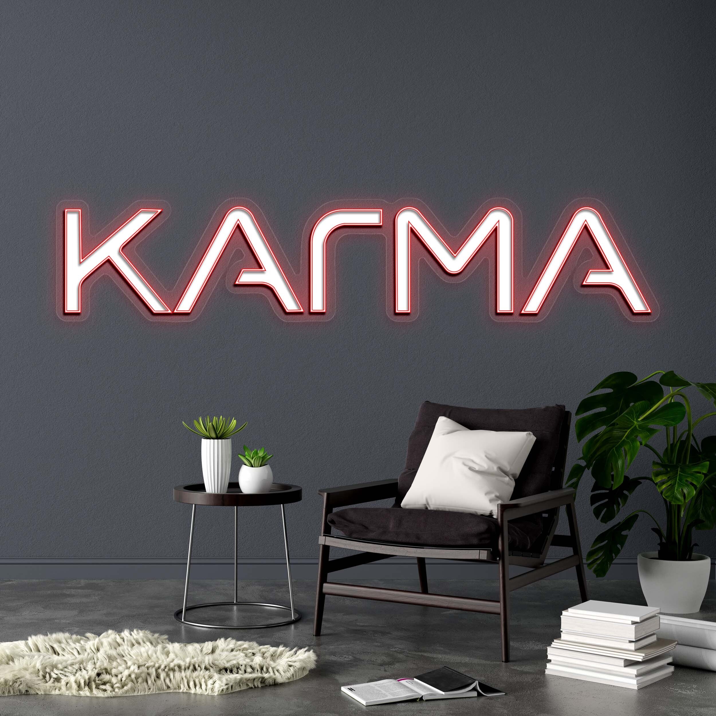 KARMA - Premium Neon Artwork