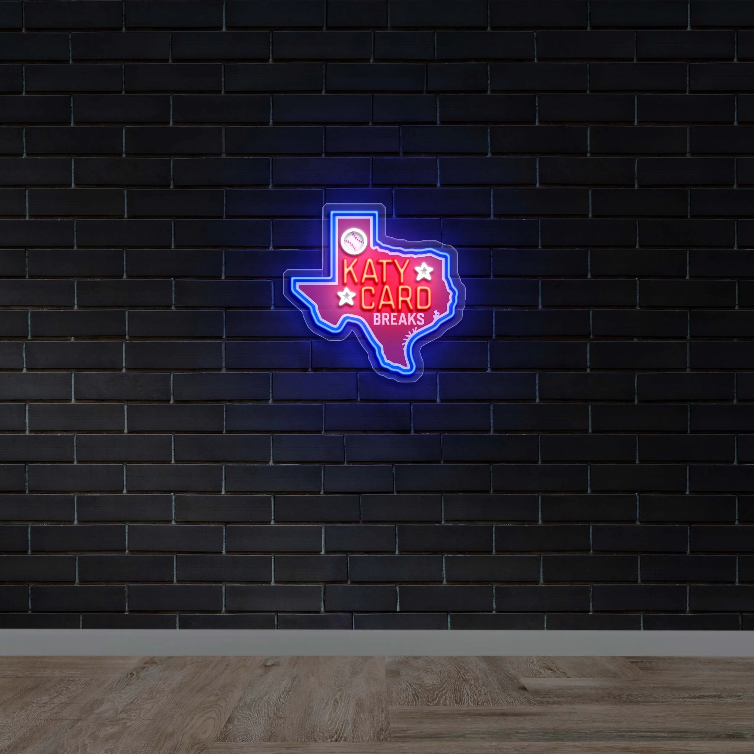 KATY CARD BREAKS - Premium Neon Artwork