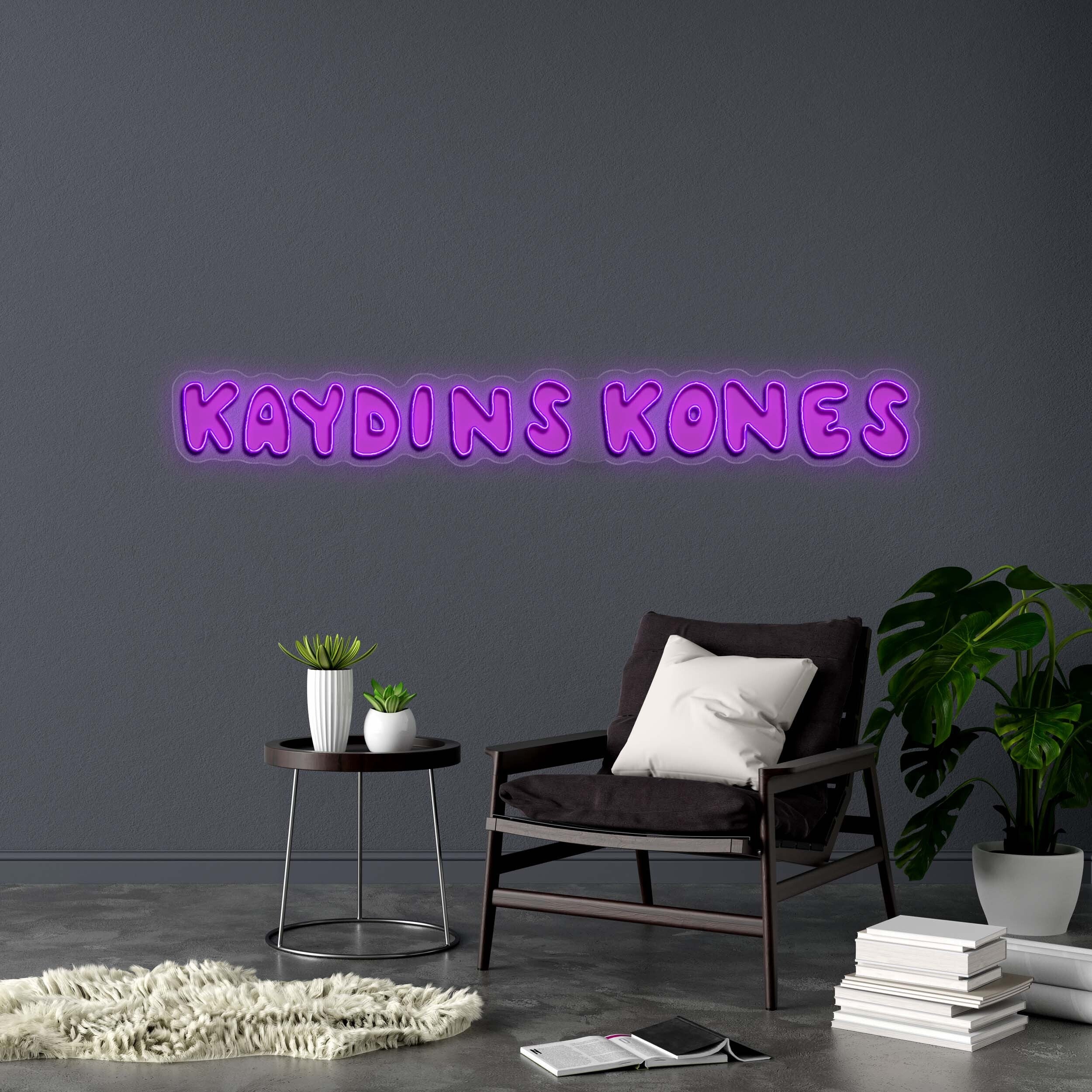 KAYDINS KONES - Premium Neon Artwork