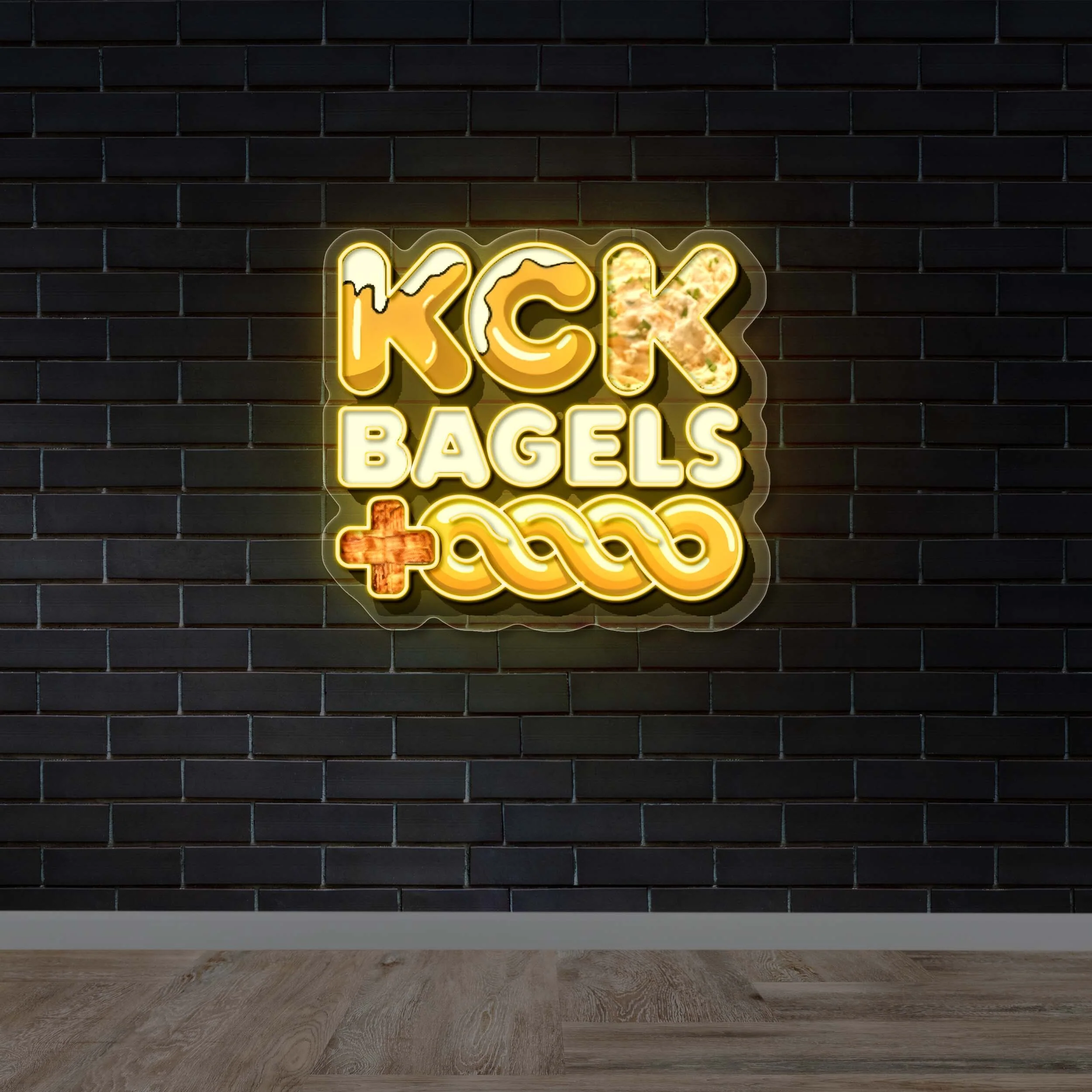 KCK BAGELS - Premium Neon Artwork