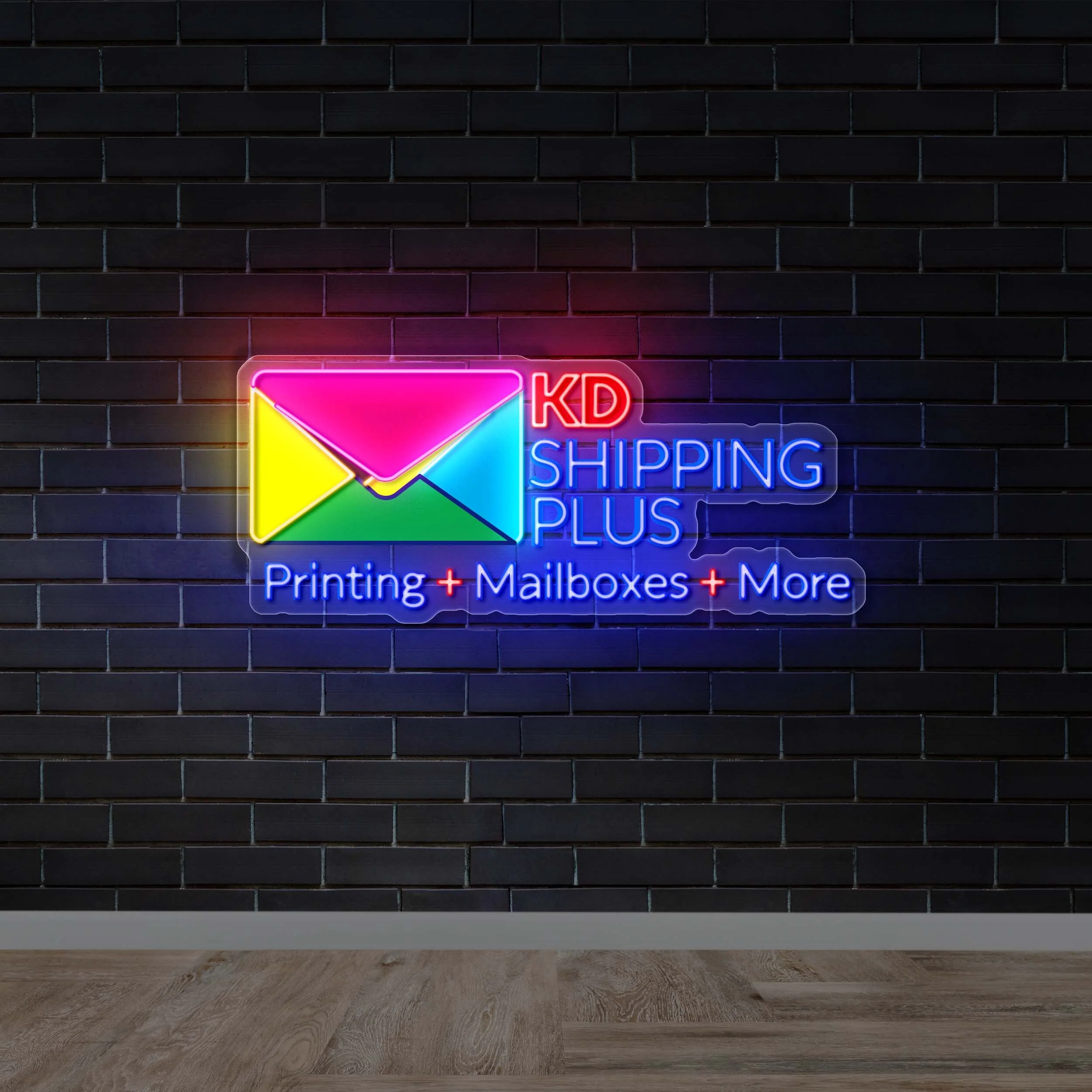 KD SHIPPING PLUS - Premium Neon Artwork