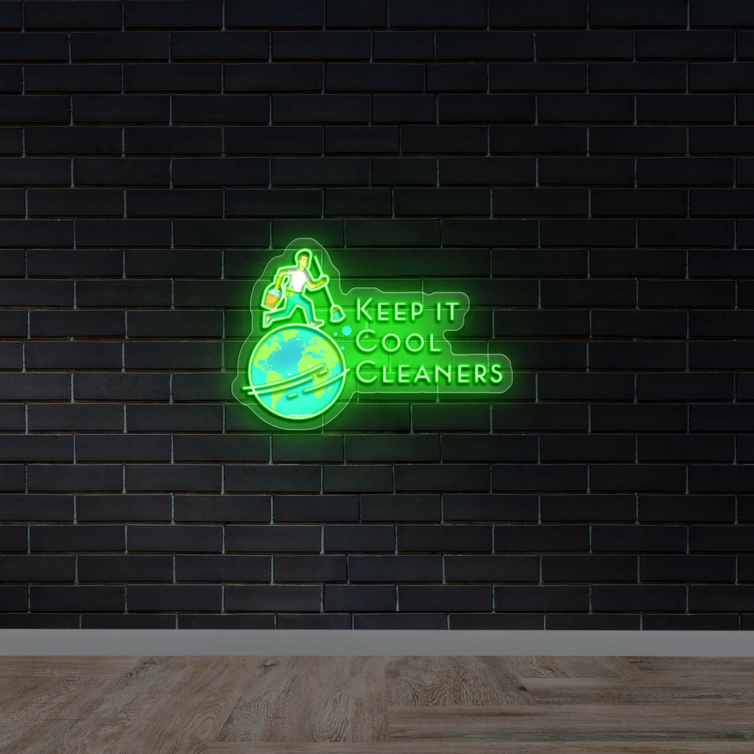 KEEP IT COOL CLEANERS - Premium Neon Artwork