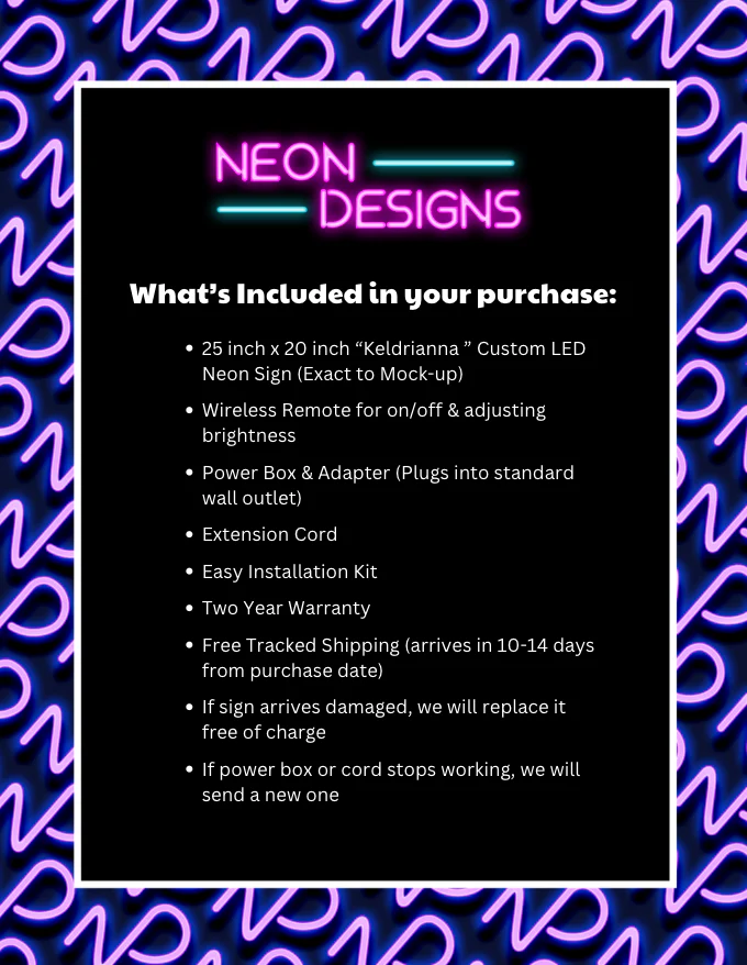 Keldrianna - Premium Neon Artwork - Image 2