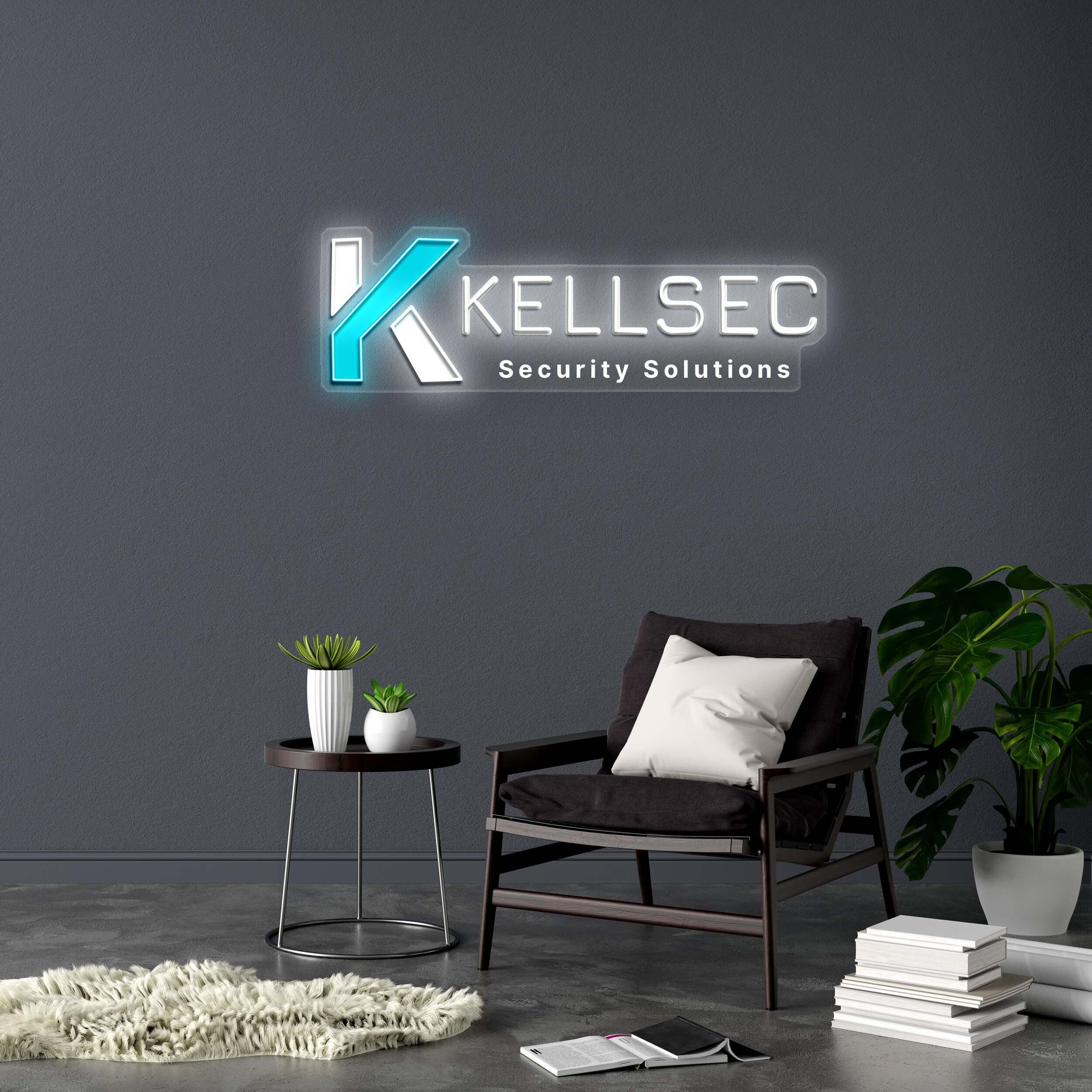 KELLSEC Security Solutions- Premium Neon Artwork