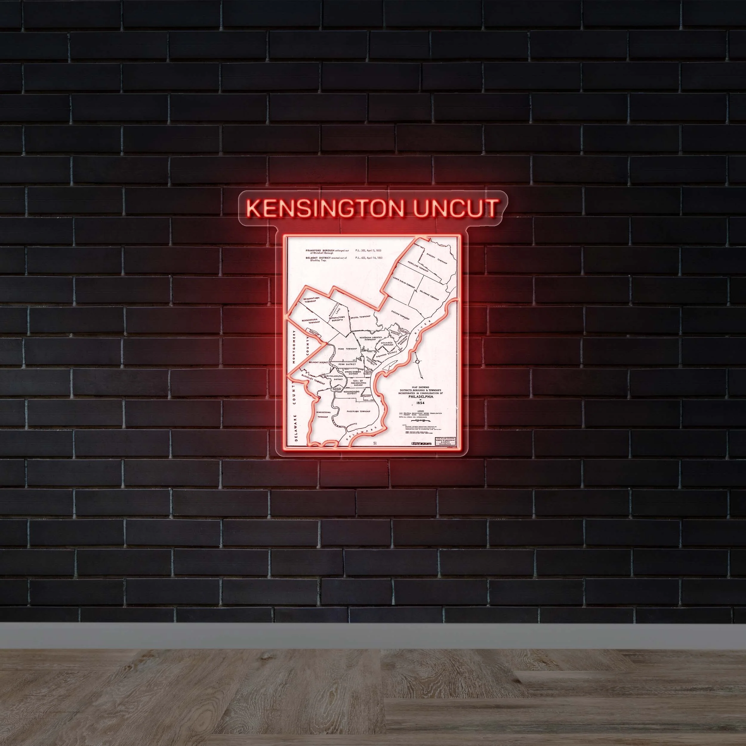 KENSINGTON UNCUT - Premium Neon Artwork
