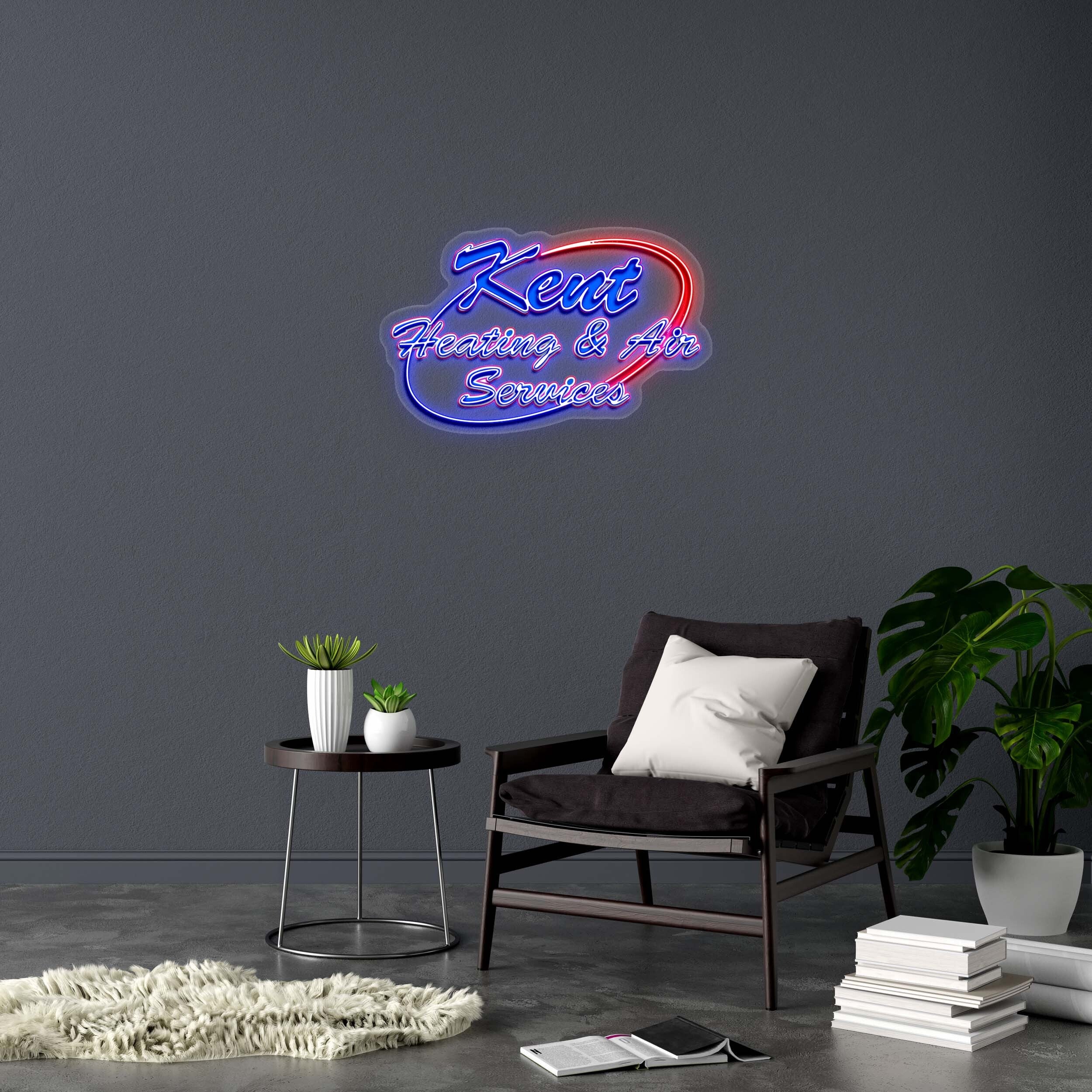 Kent Heating and Air Services - Premium Neon Artwork