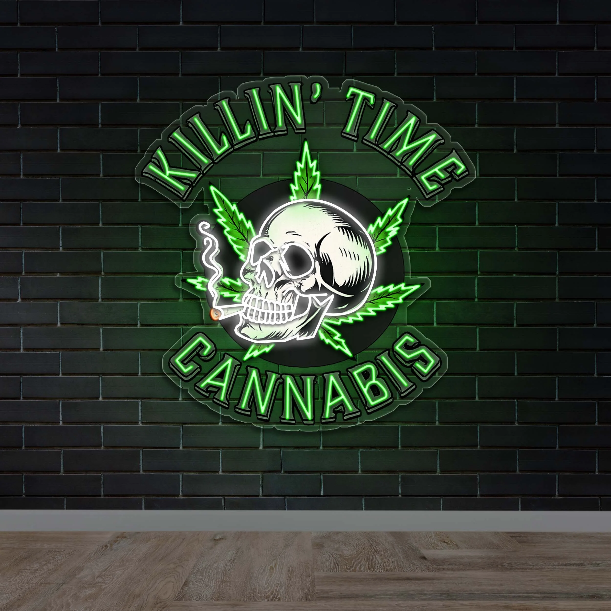 KILLIN’ TIME CANNABIS - Premium Neon Artwork