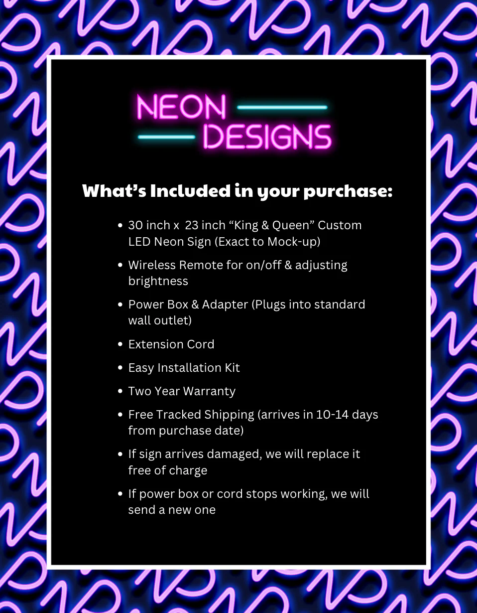 King & Queen - Premium Neon Artwork - Image 2