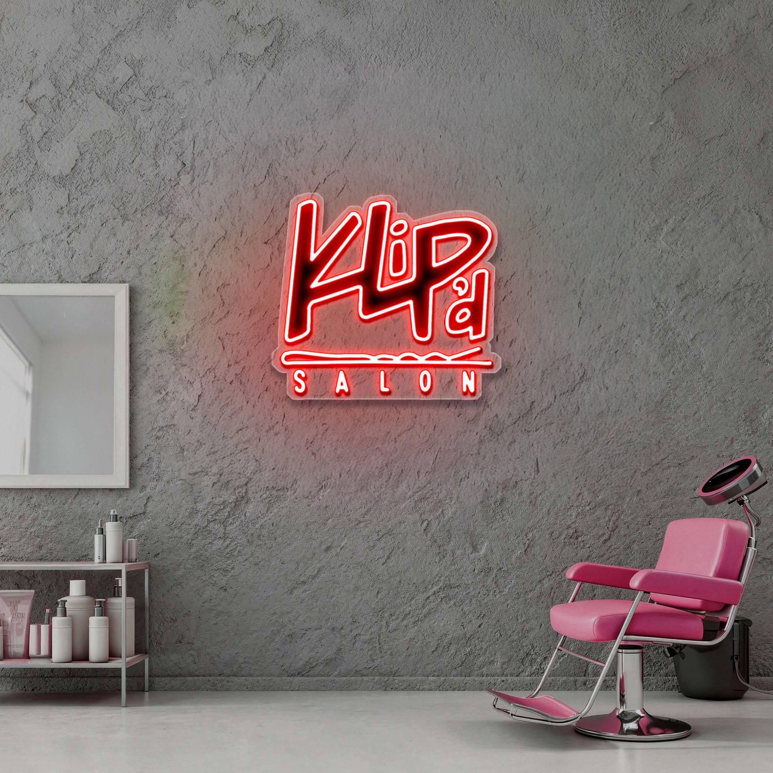 Kipa Salon – Premium Neon Artwork