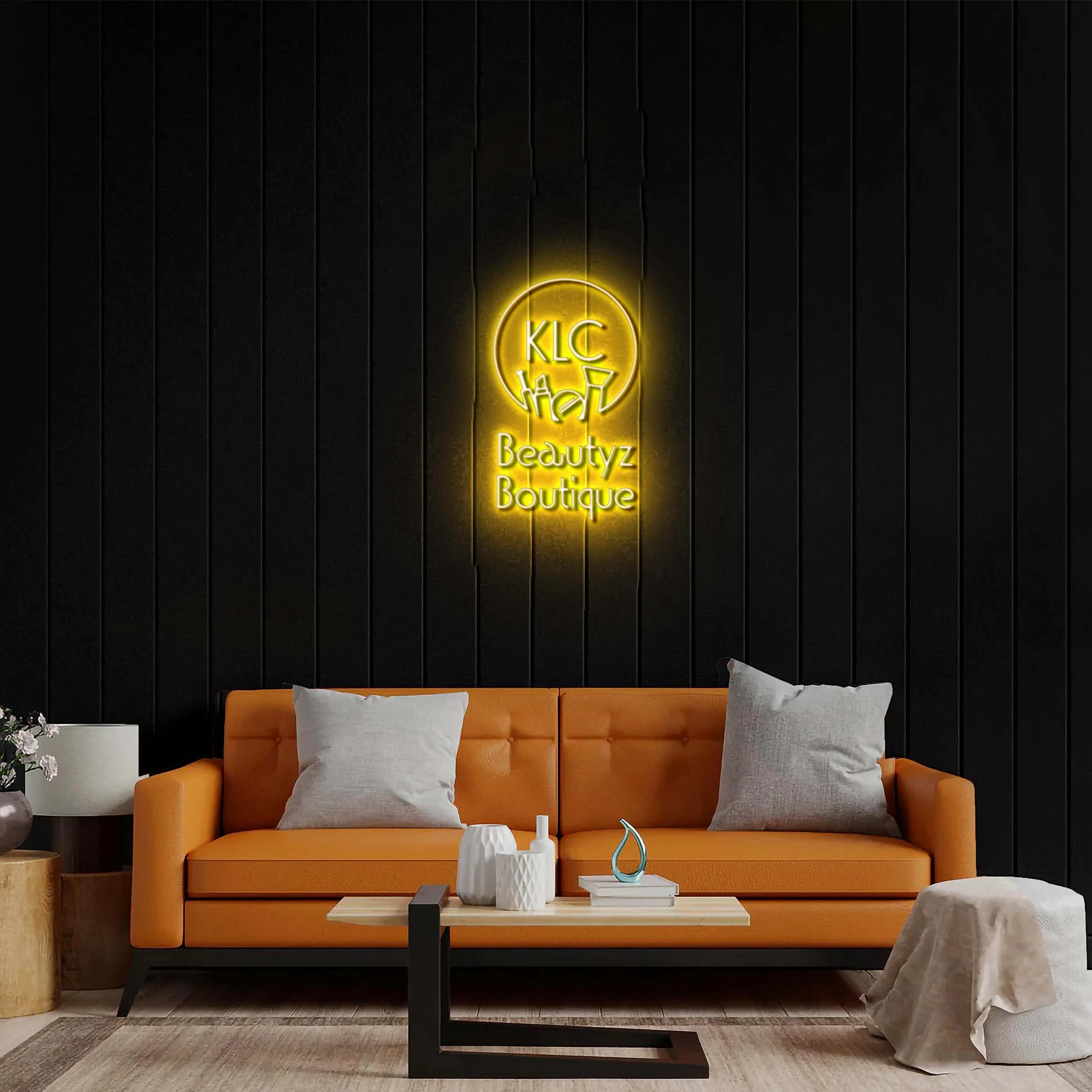 KLC Beautyz Boutique - Premium Neon Artwork