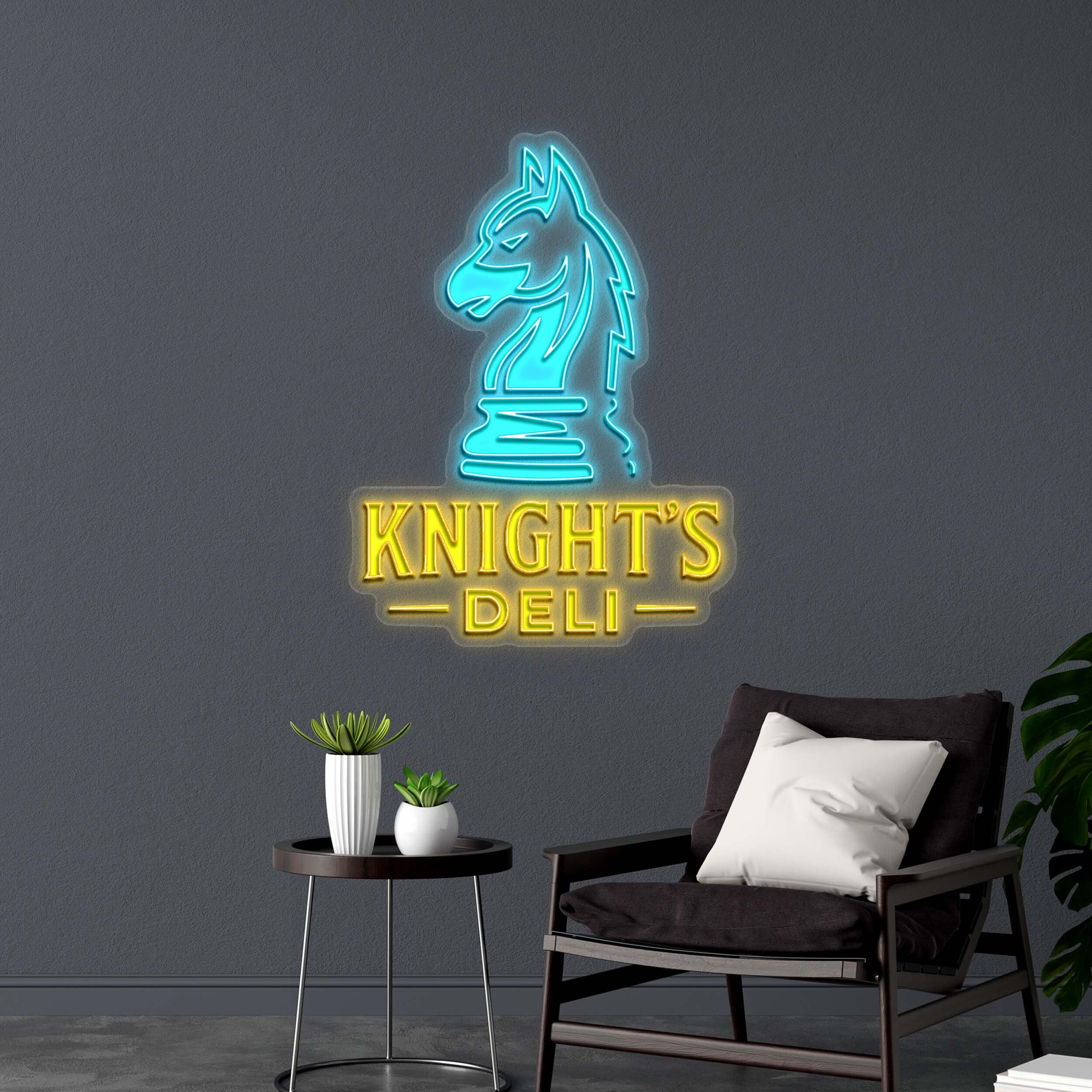 KNIGHT'S DELI - Premium Neon Artwork