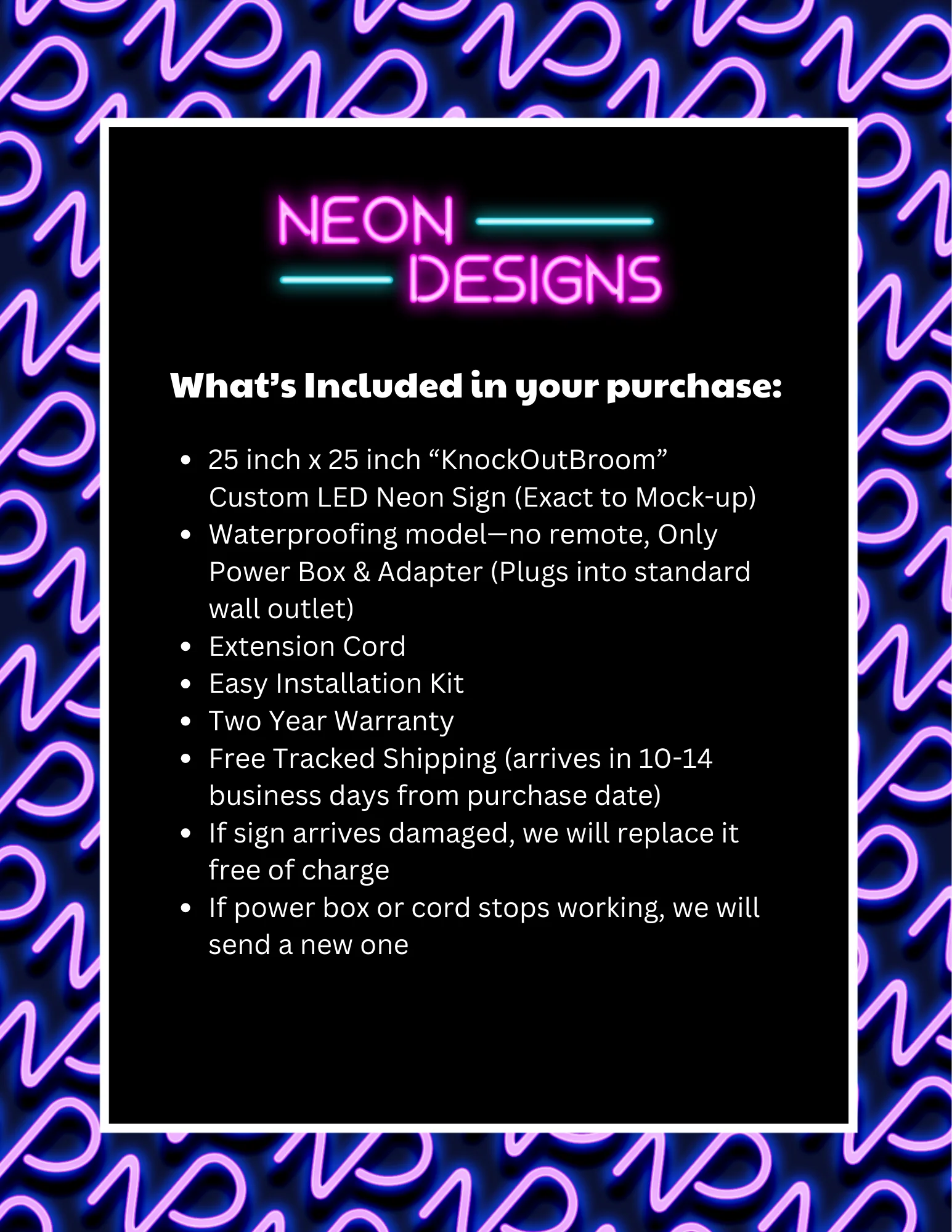 KnockOutBroom - Premium Neon Artwork - Image 2
