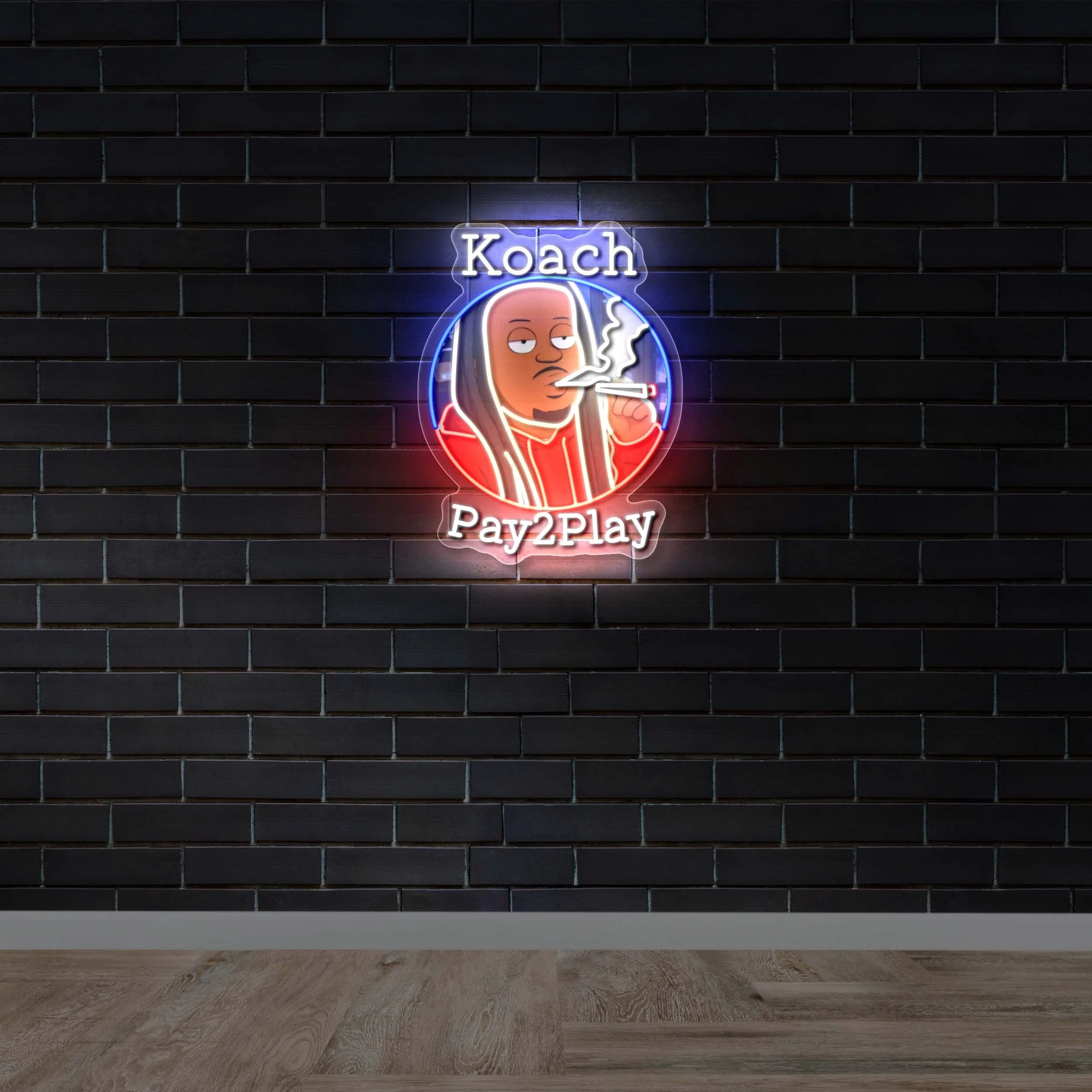 Koach Pay2Play - Premium Neon Artwork - Image 2