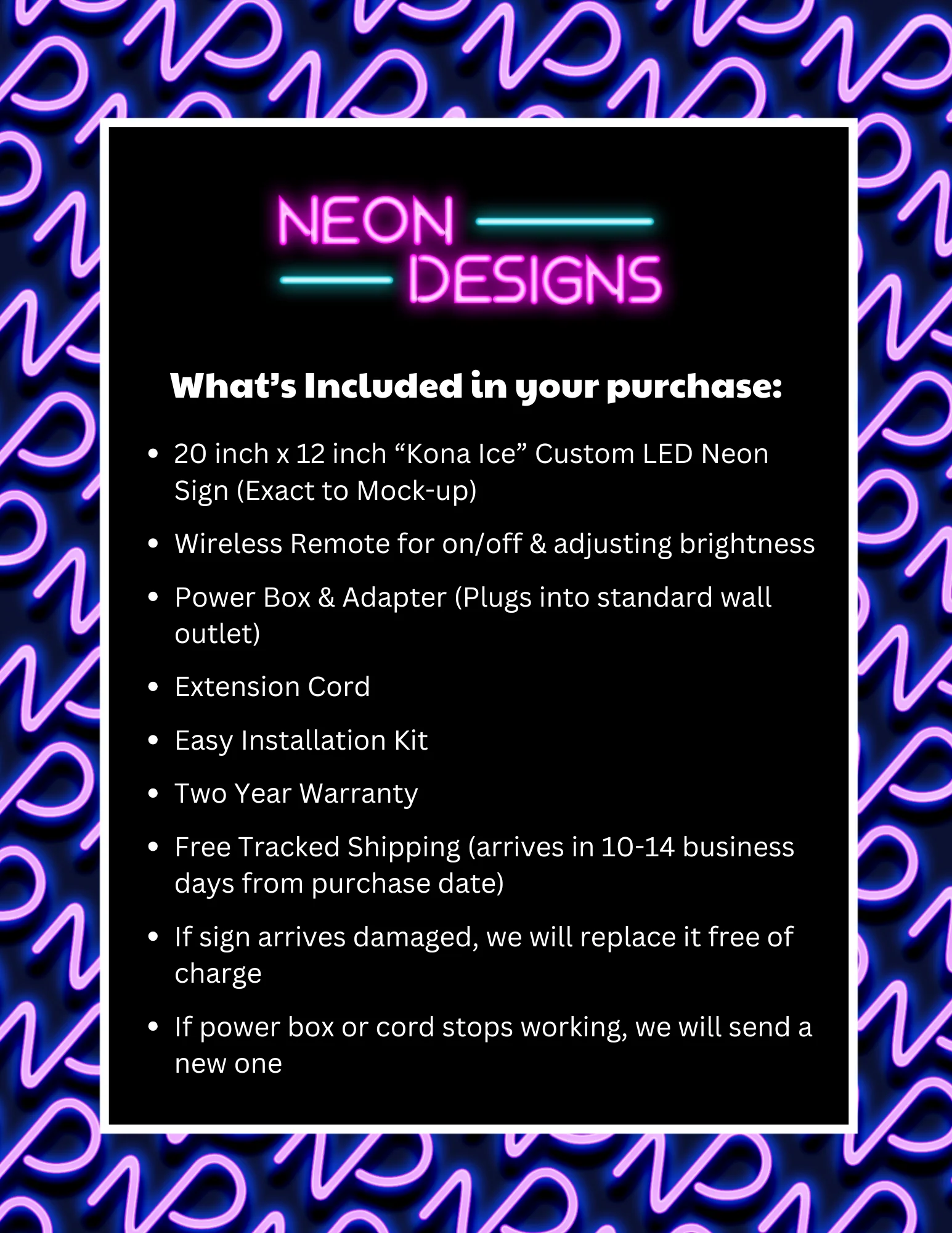 Kona Ice – Premium Neon Artwork - Image 2