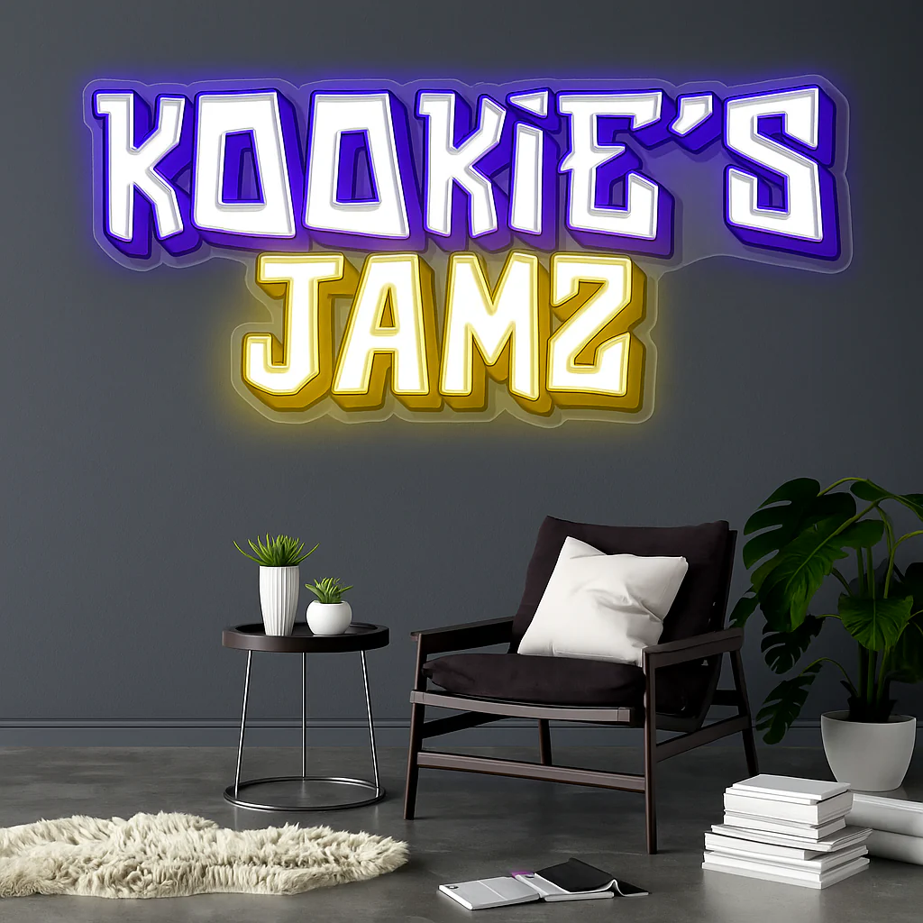 KOOKIES JAMZ - Premium Neon Artwork - Image 3