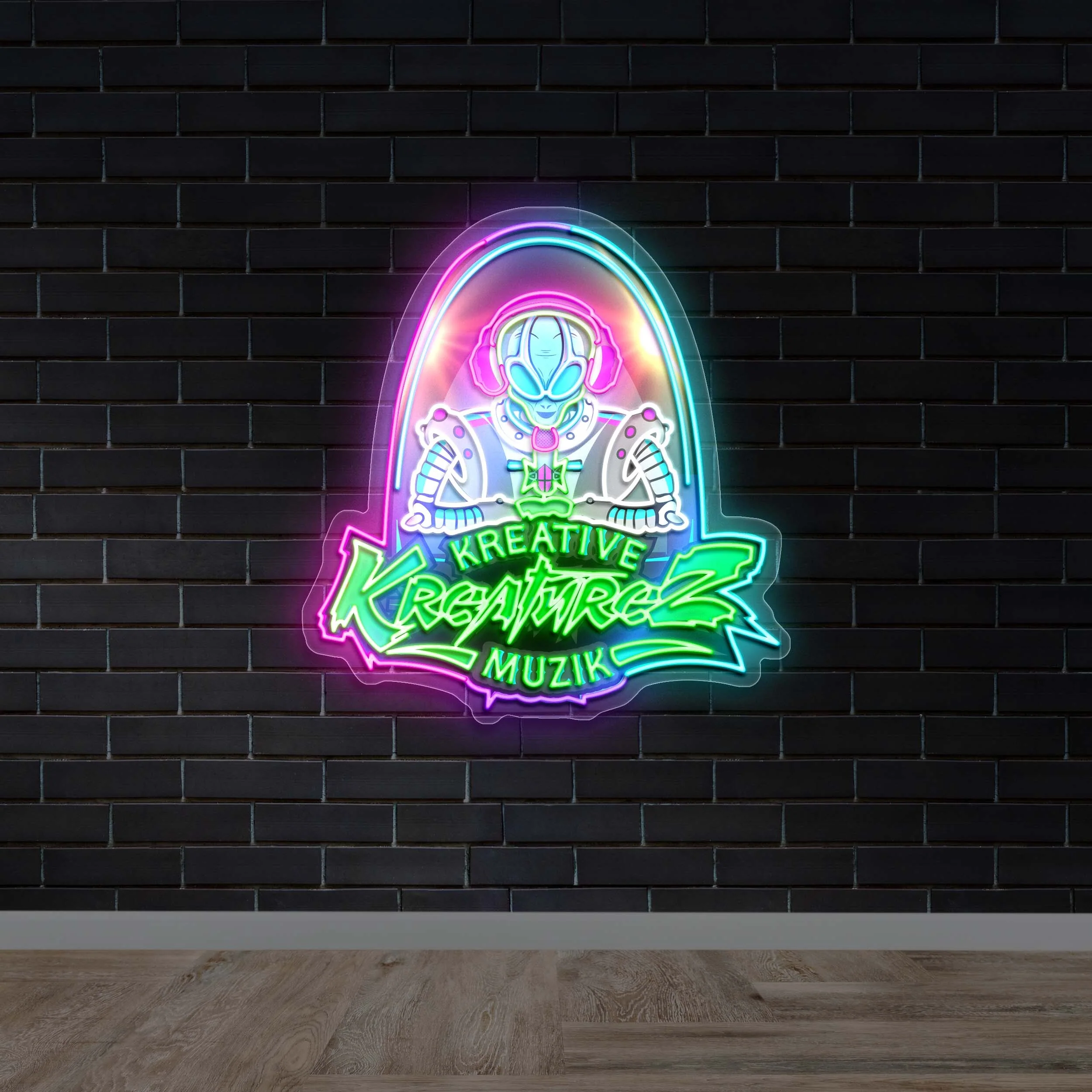 KREATIVE KREATUREZ MUZIK - Premium Neon Artwork
