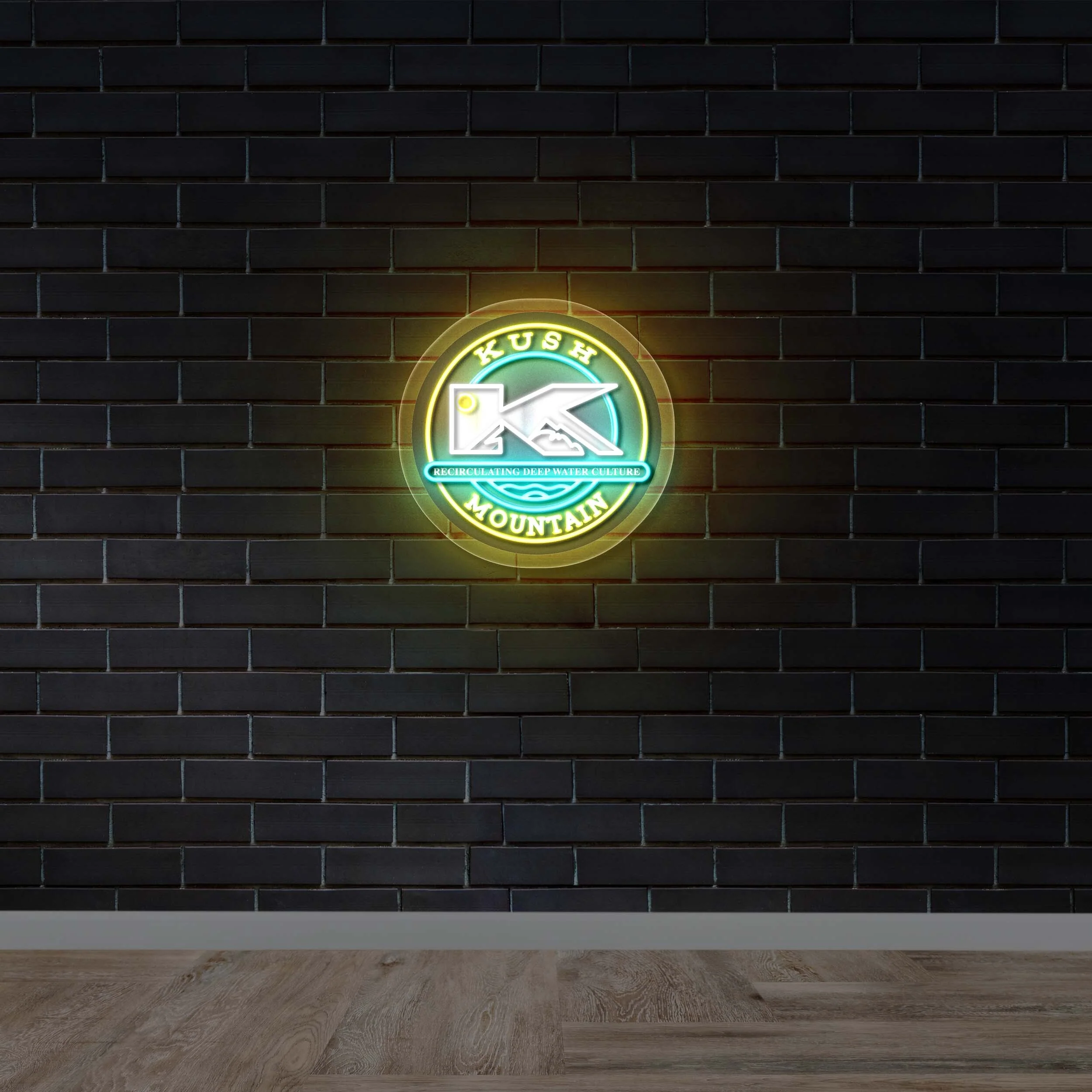 KUSH MOUNTAIN - Premium Neon Artwork