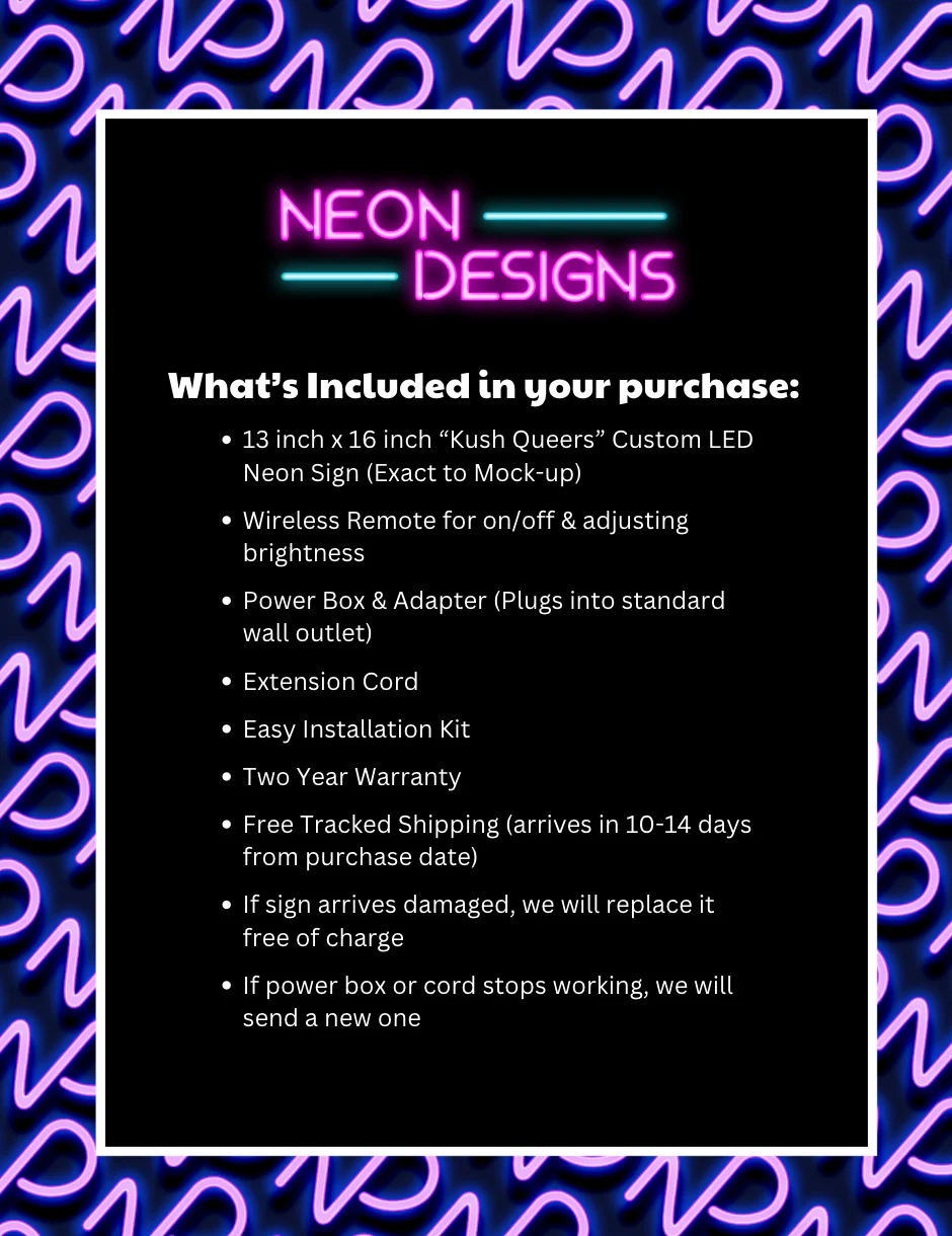 Kush Queers - Premium Neon Artwork - Image 2
