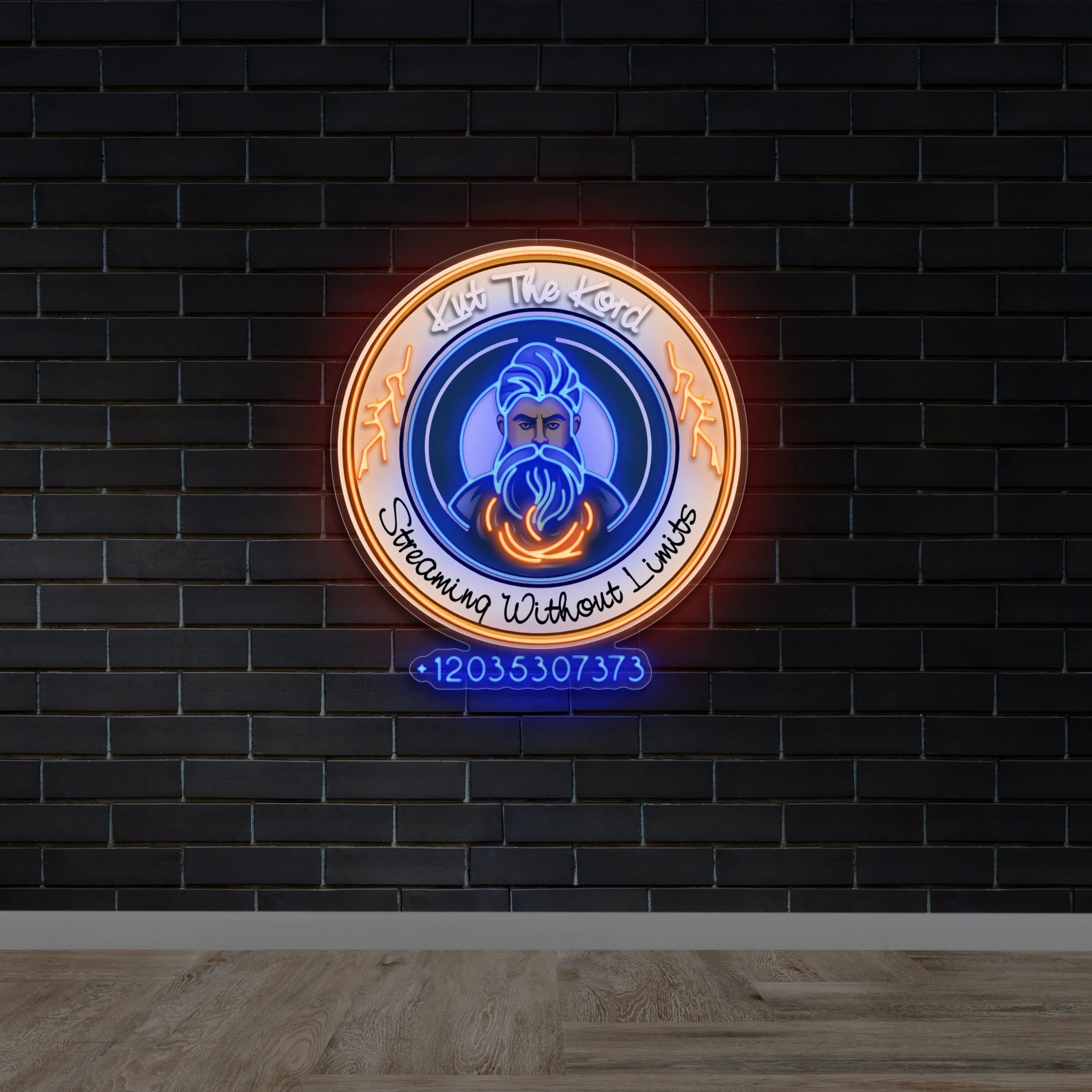 KUT THE KORD STREAMING WITHOUT LIMITS - Premium Neon Artwork
