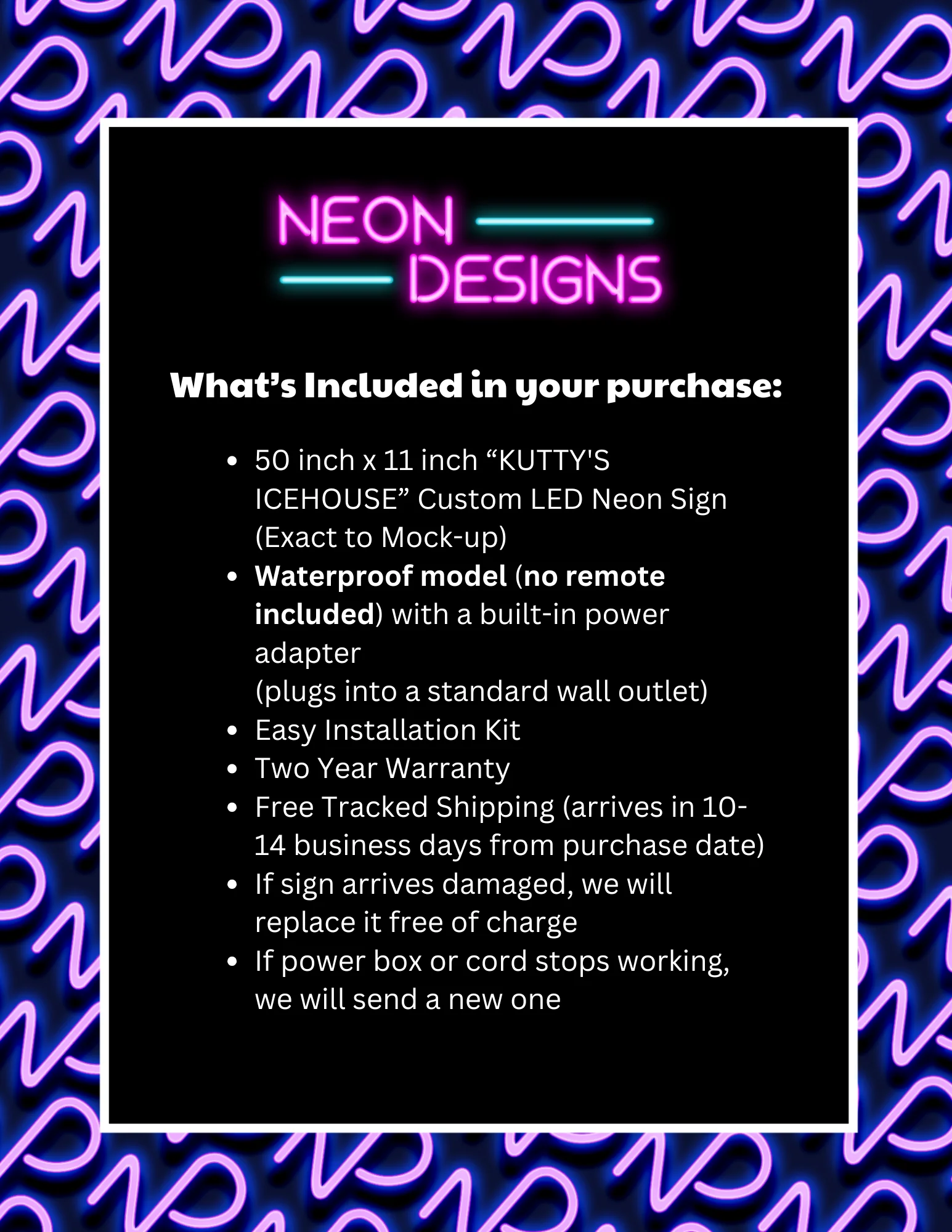 KUTTY'S ICEHOUSE - Premium Neon Artwork - Image 2