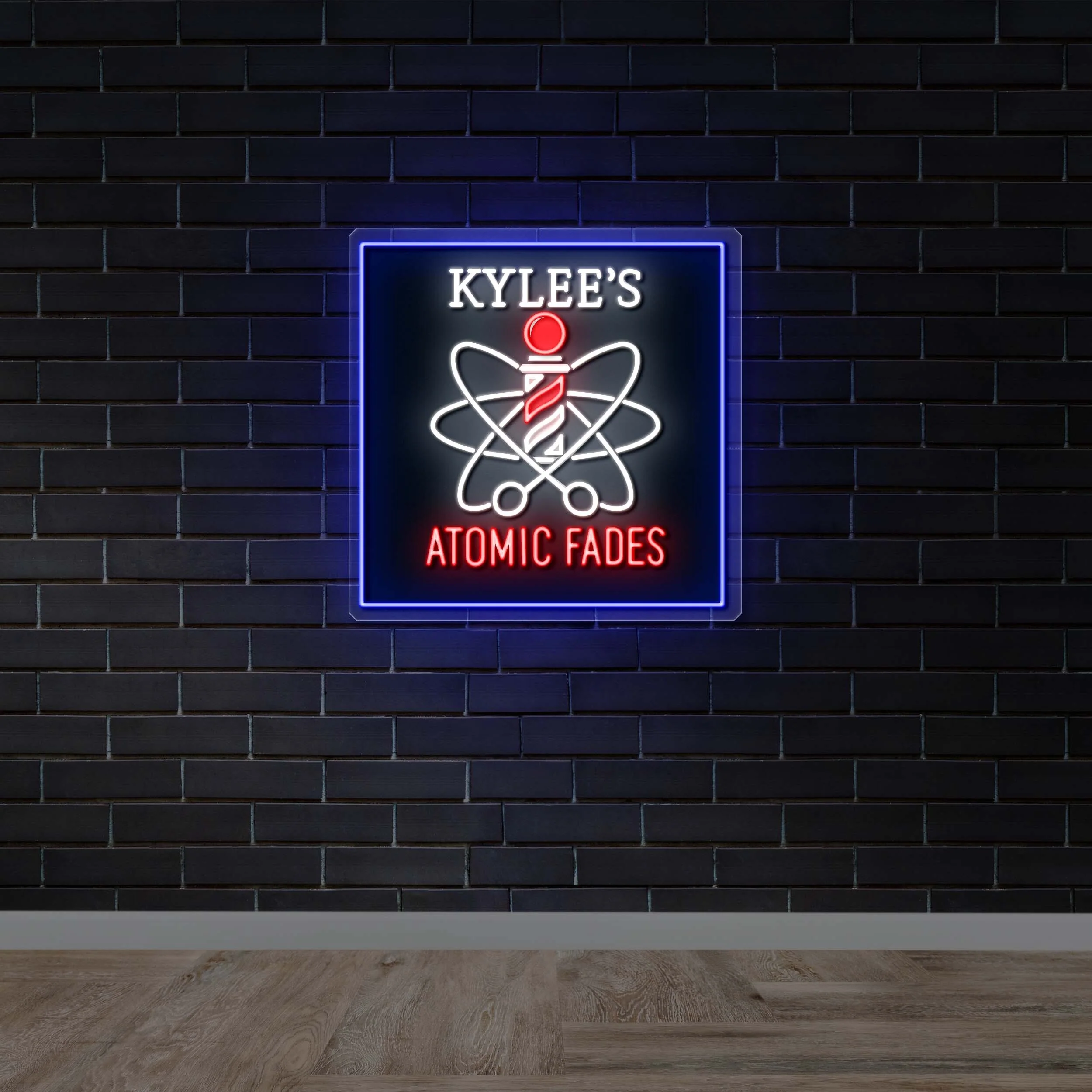 Kylee's Atomic Fades - Premium Neon Artwork