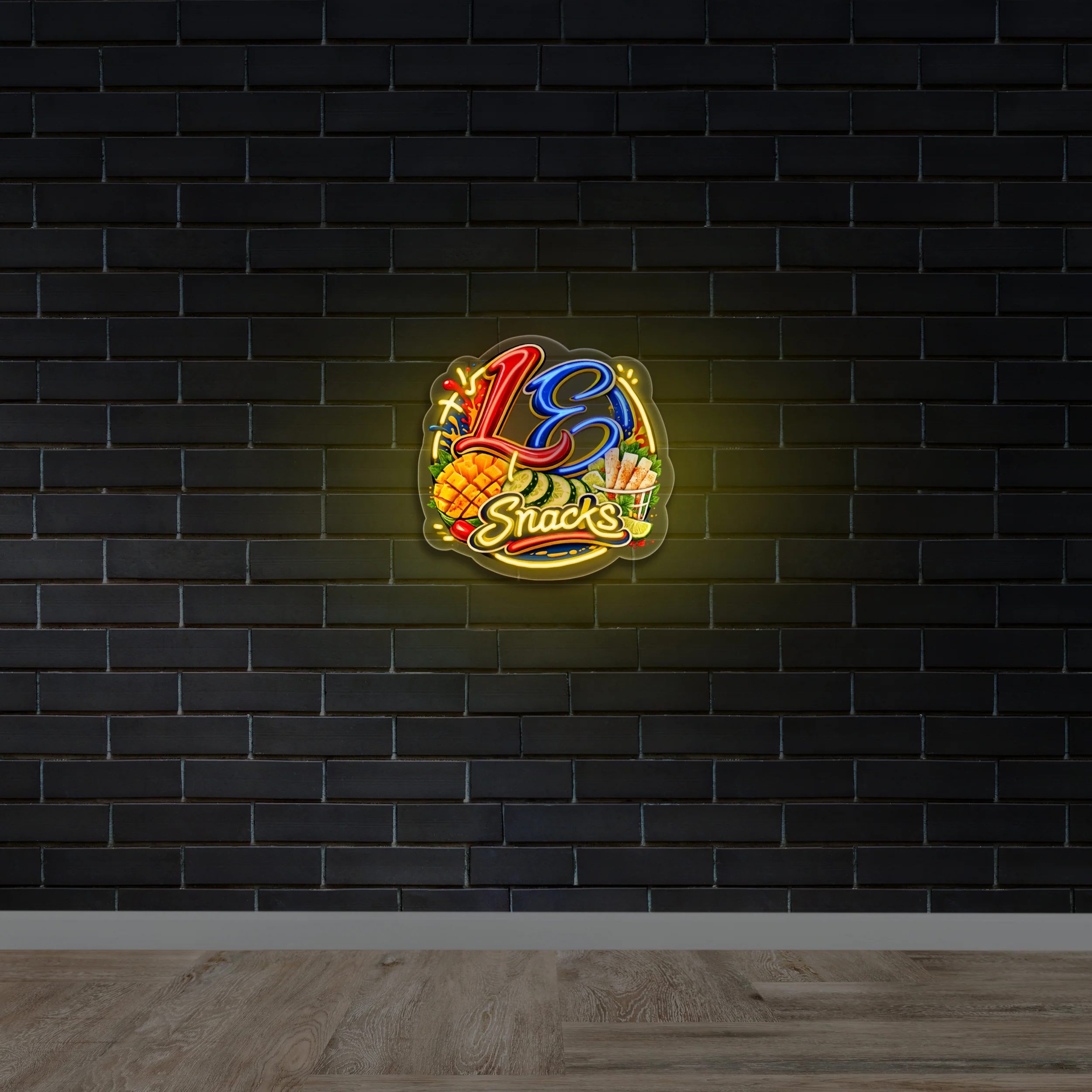 L3 Snacks - Premium Neon Artwork