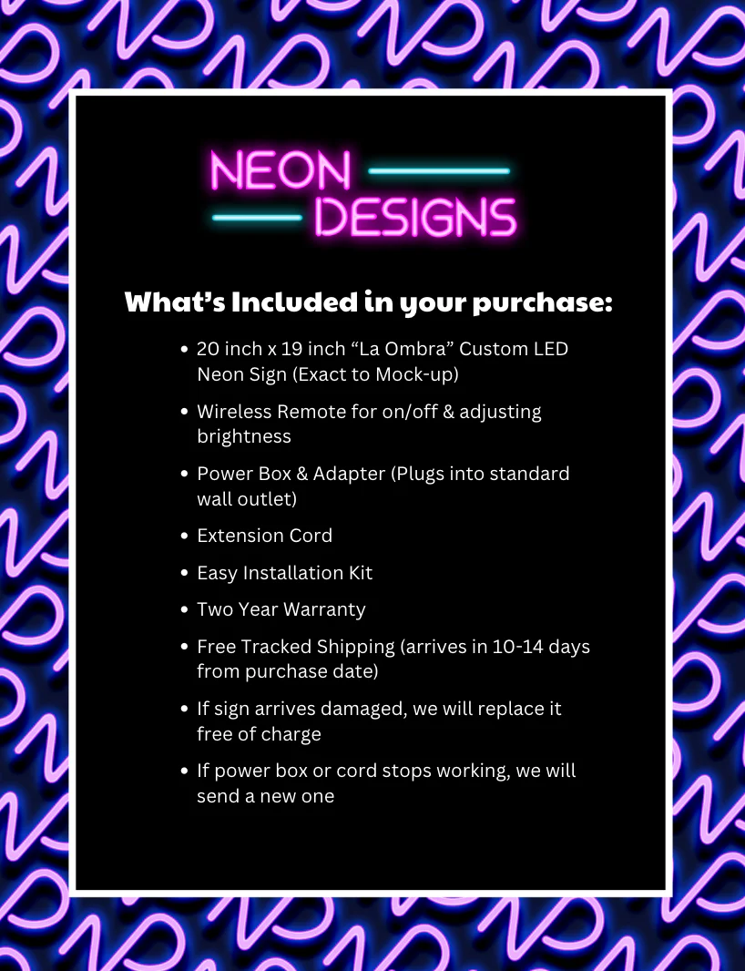 La Ombra -Premium Neon Artwork - Image 2