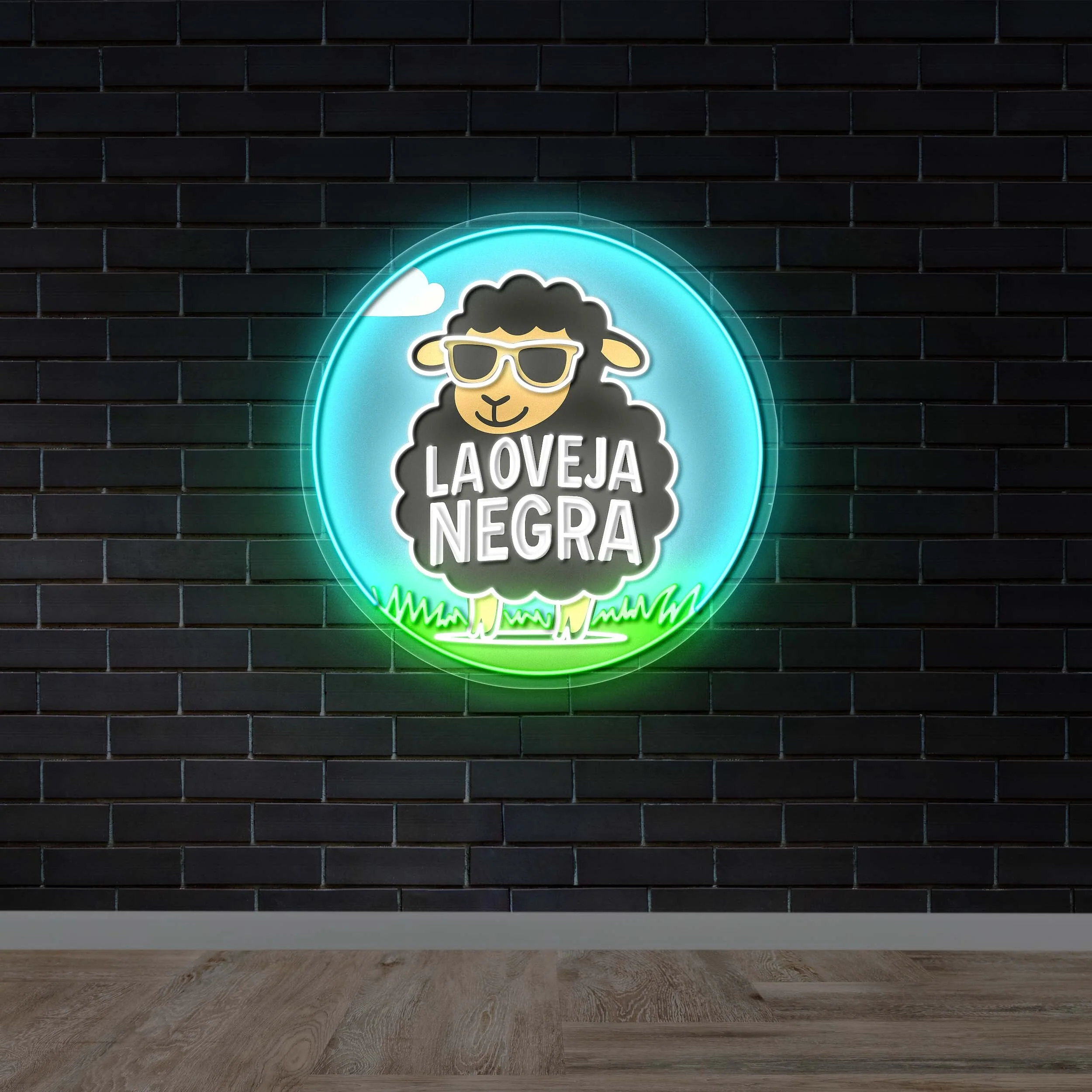 La Oveja Negra - Premium Neon Artwork