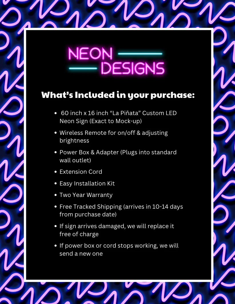LA PIÑATA - Premium Neon Artwork - Image 2