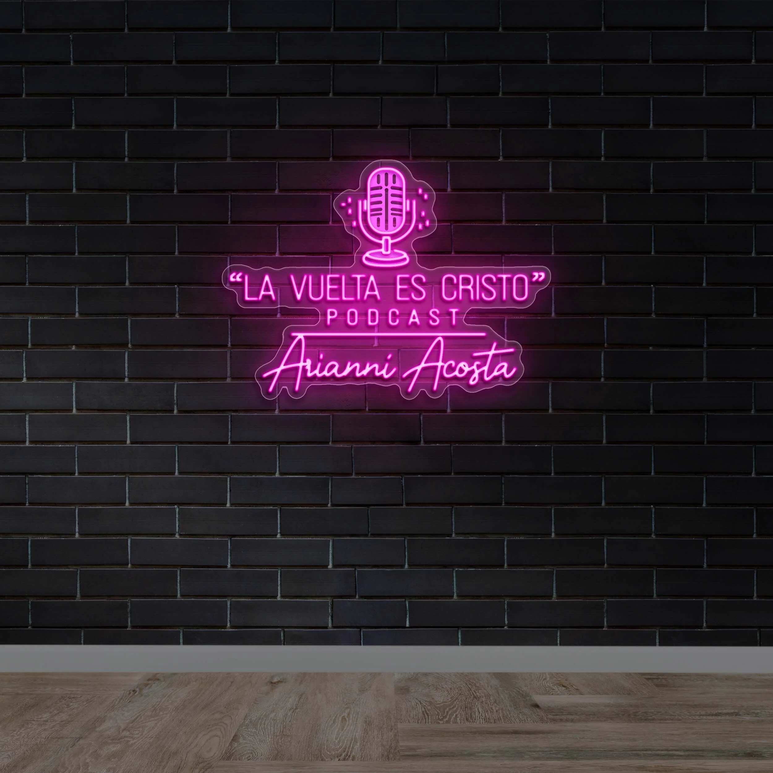 LA VUELTA ES CRISTO PODCAST - Premium Neon Artwork